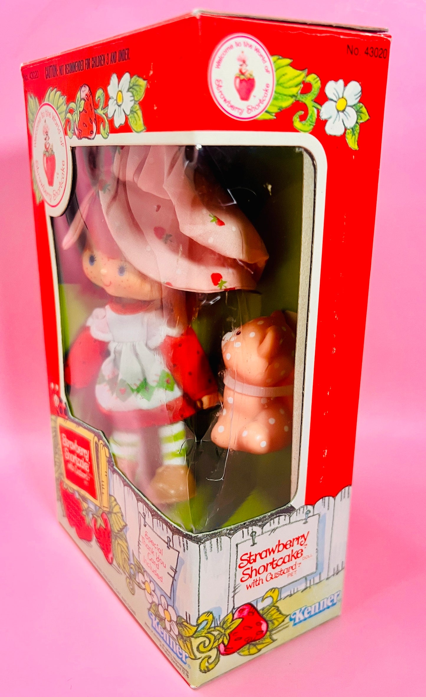 1982 Vintage Strawberry Shortcake Herself Doll New in Box with Pet Custard the Cat! Optional Scent and Gift Wrap! - Dolly Magic