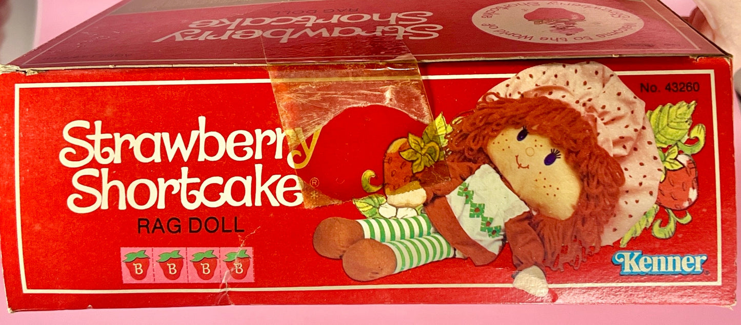 RARE Sealed in Box 1982 Vintage Strawberry Shortcake Herself Rag Doll Never Opened! - Dolly Magic