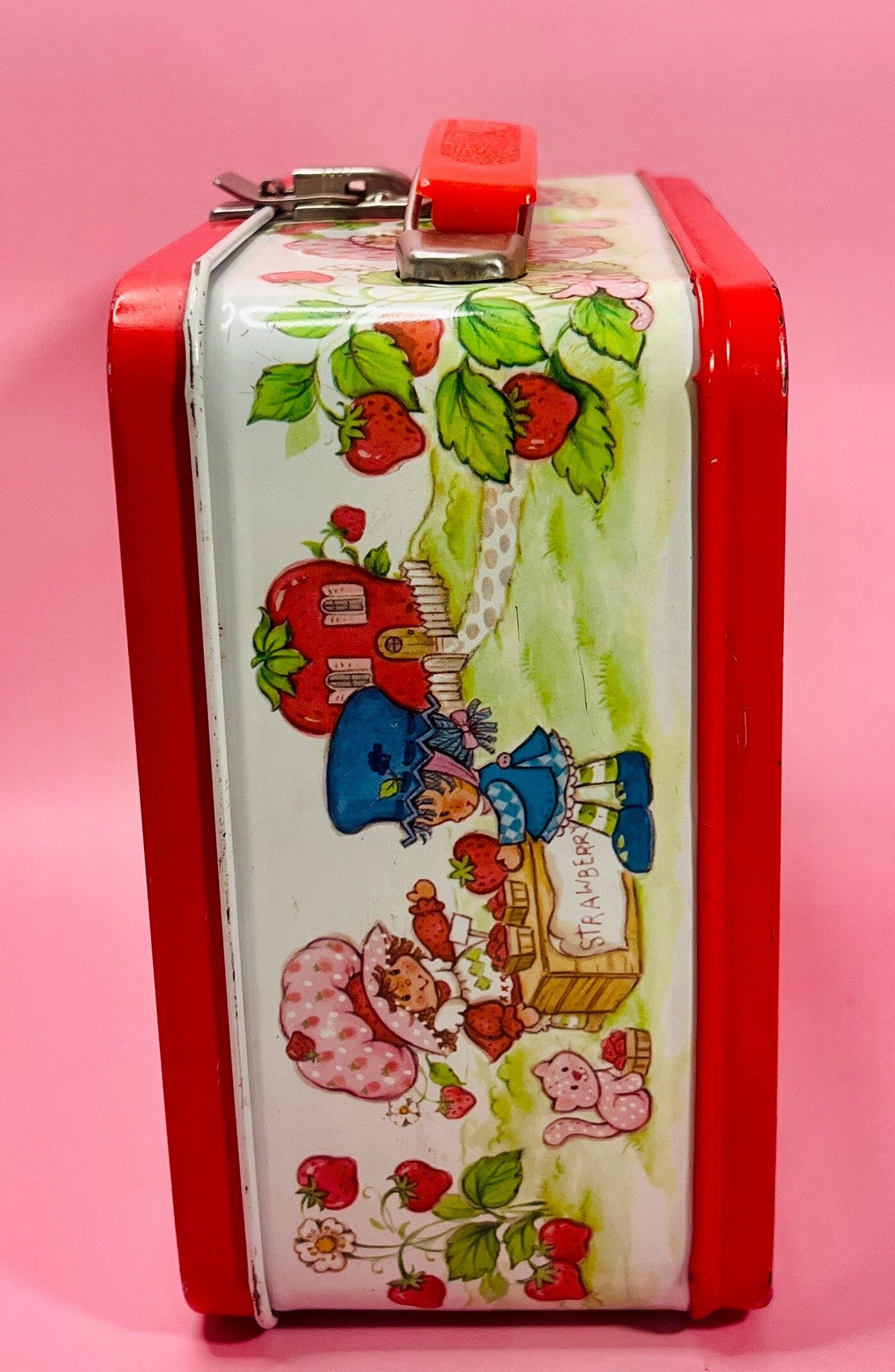 Vintage 1980 Strawberry Shortcake Aladdin Lunchbox with Original Thermos 1980s - Dolly Magic
