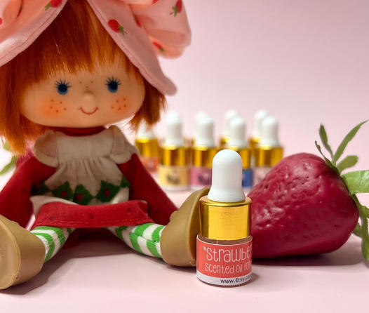 Strawberry Shortcake Fragrance Oil Set  - Smells Just like 1980s Vintage Strawberry Shortcake Dolls!