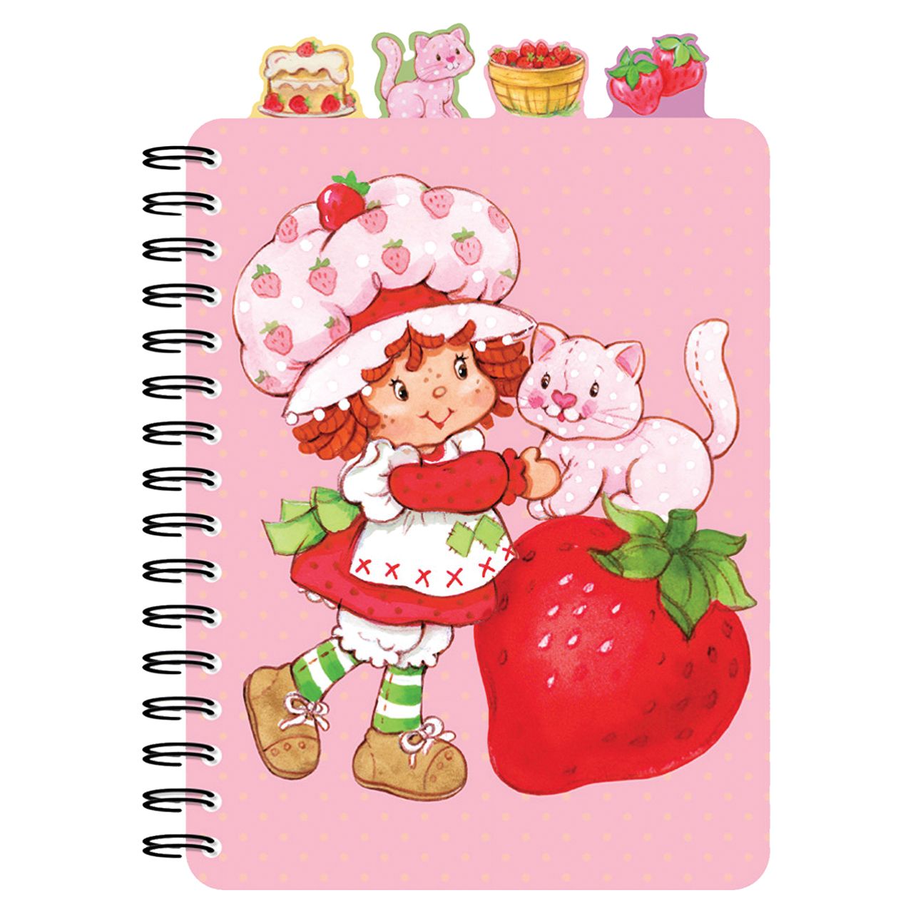 Cuaderno con pestañas de Tarta de Fresa