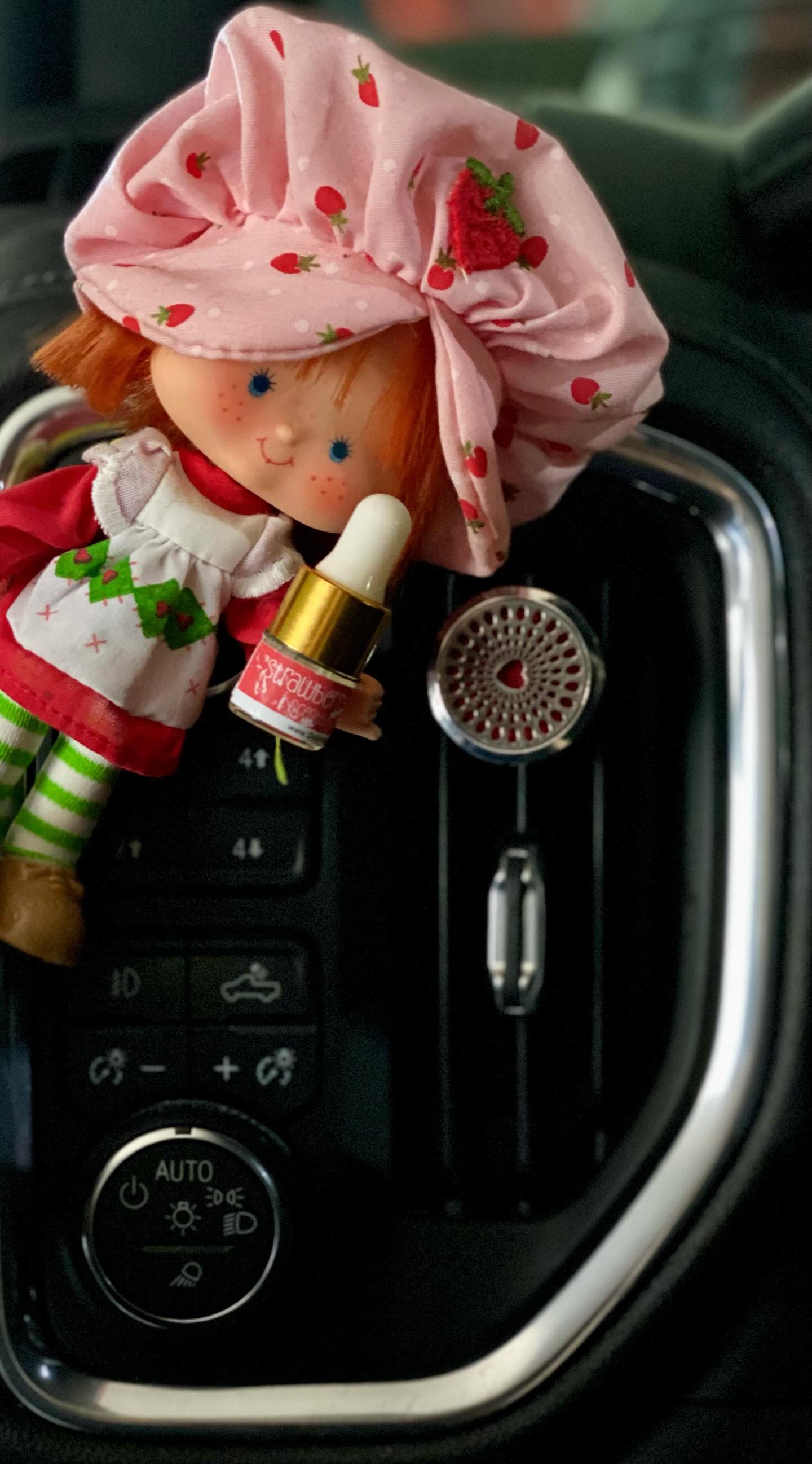 Strawberry Shortcake Scent Set with Car Air Diffuser Freshener. Smells like 1980s Vintage Strawberry Shortcake Dolls!