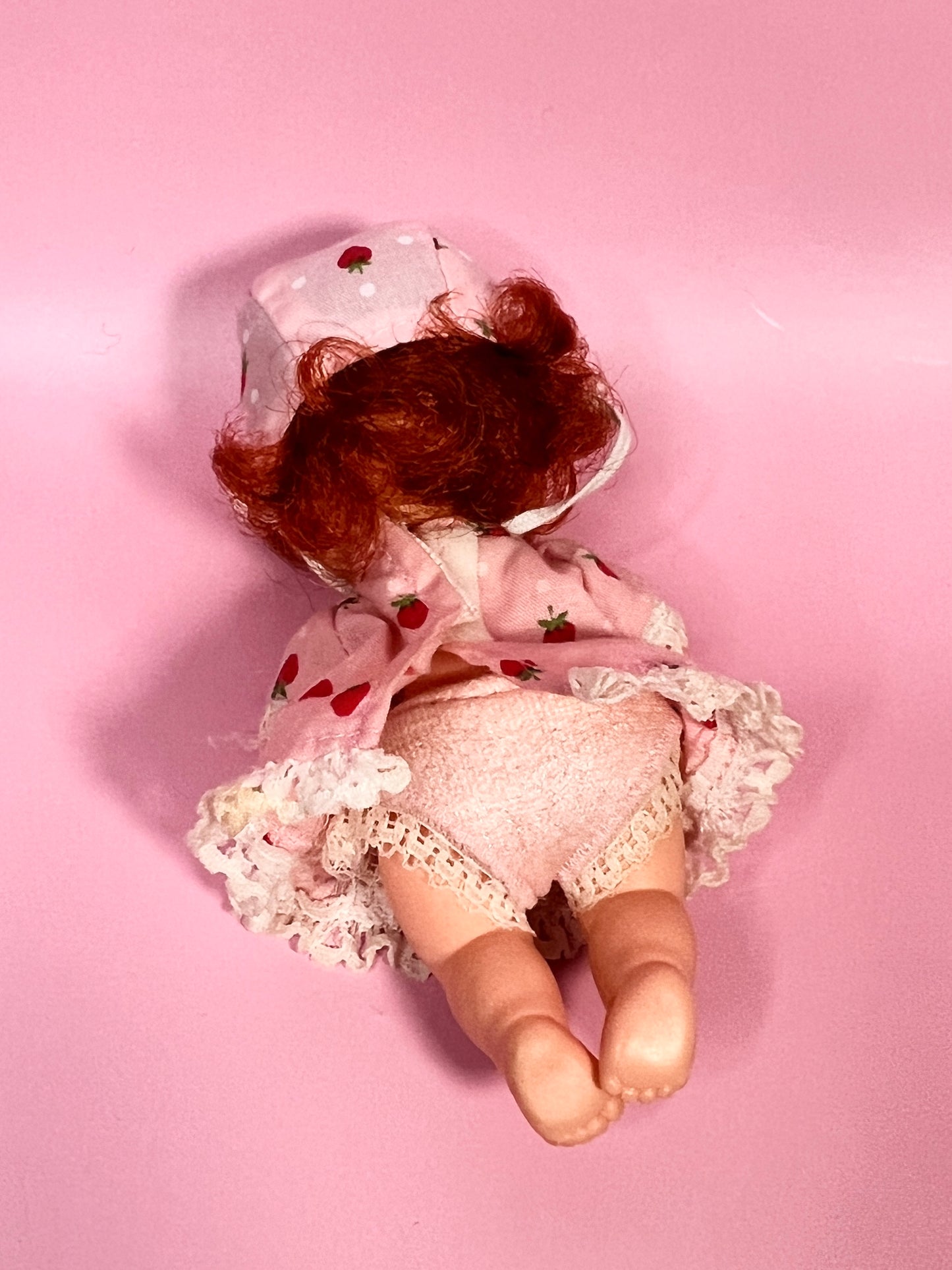 Vintage Baby Strawberry Shortcake doll from the 1980s Strawberry Shortcake Series