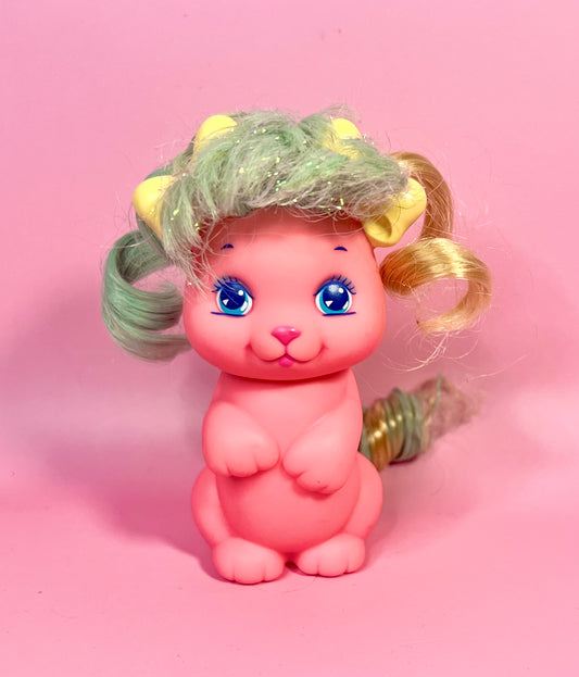 Vintage 1989 Mattel Little Pretty Puppy "Melody" Dog with "Growing" Hair