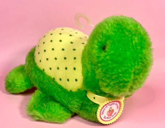 Vintage 1981 Teatime Turtle Plush from Strawberry Shortcake Friend of Apple Dumpling - EXCELLENT Condition!