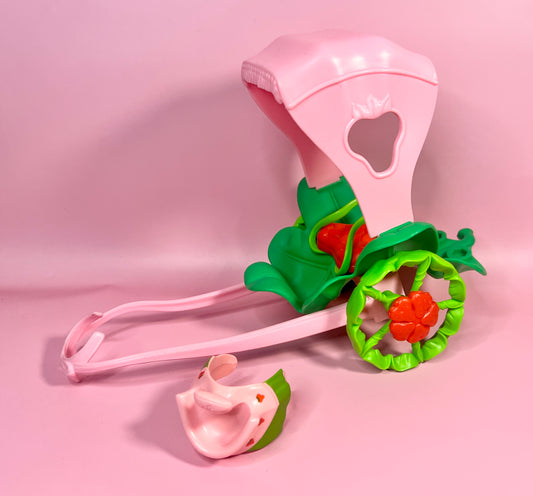 Vintage 1980s Strawberry Shortcake Oatsmobile and Saddle for Maple Stirrup (Horse NOT Included)