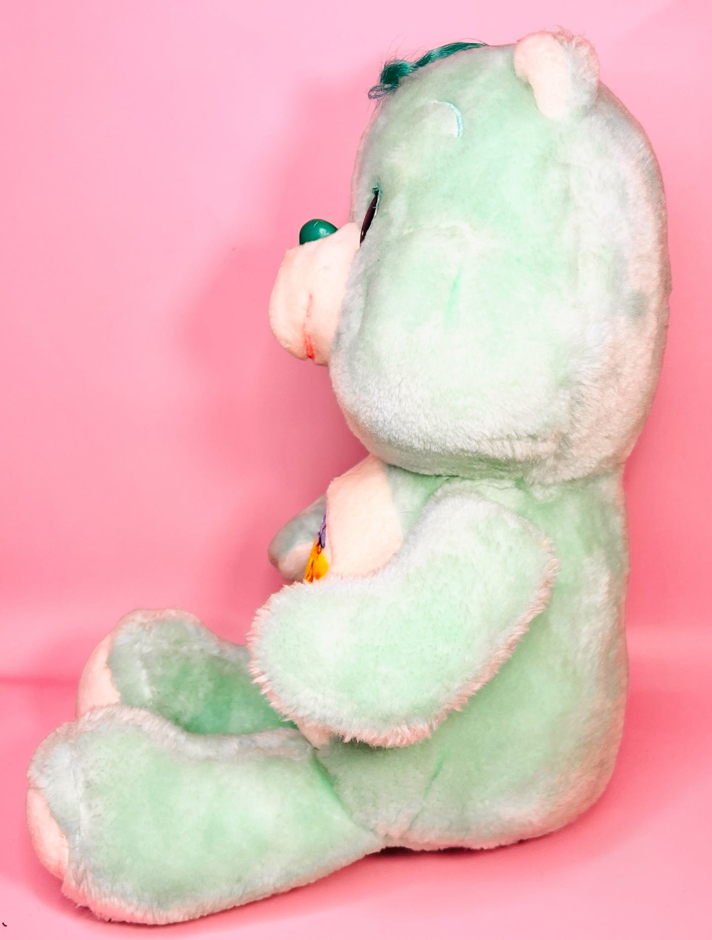 Vintage Large Bedtime Bear Care Bears Plush Early 1980s