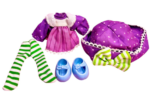Complete Outfit for 1980s Plum Pudding Strawberry Shortcake Doll Excellent Condition