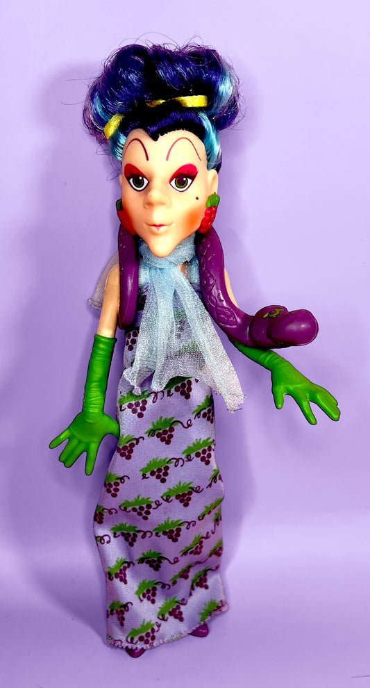 Vintage Sour Grapes doll with pet Dregs Snake from the 1980s Strawberry Shortcake Series