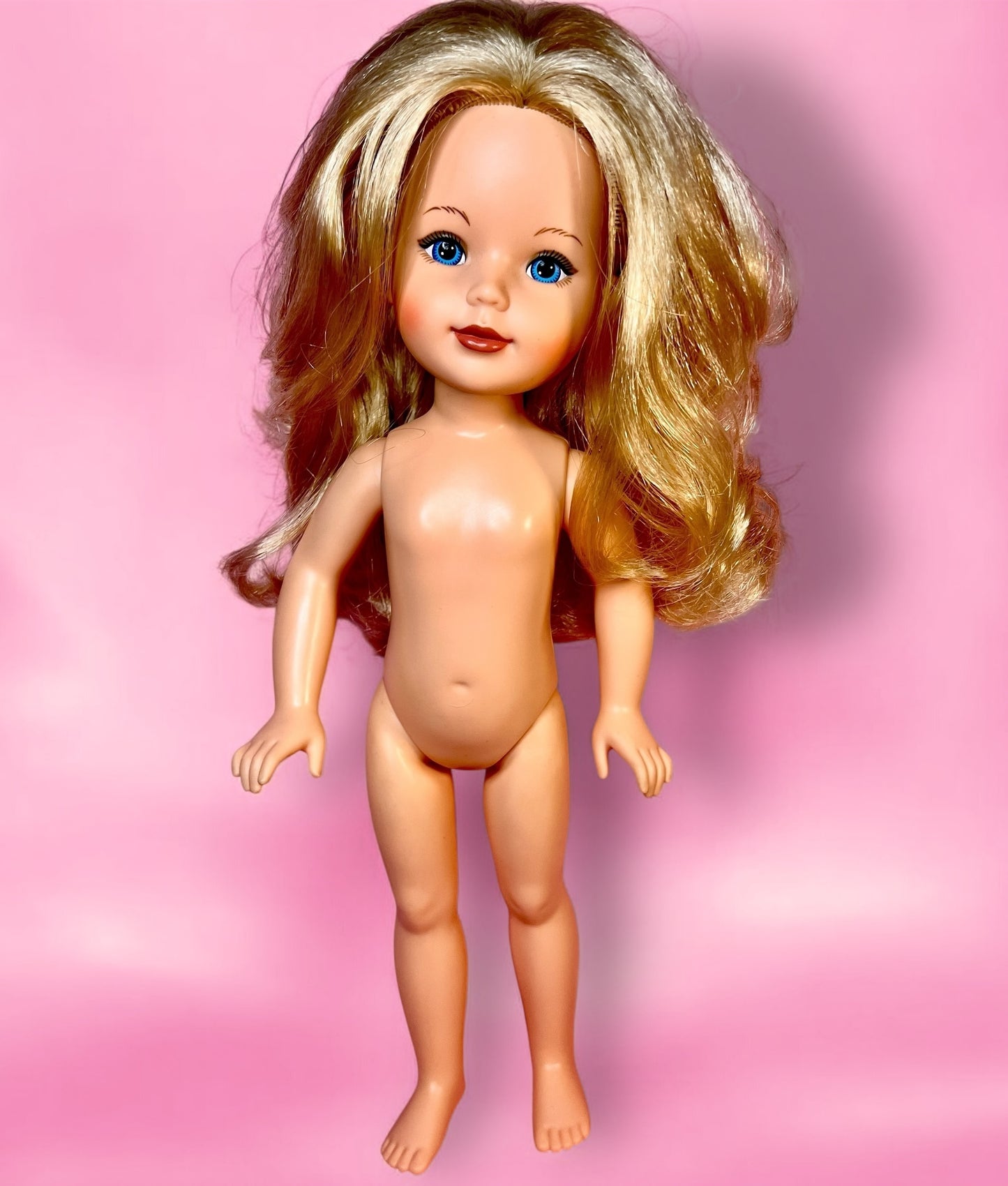 Vintage 1980s Kimberly Cheerleader Doll in Excellent Condition with Skates