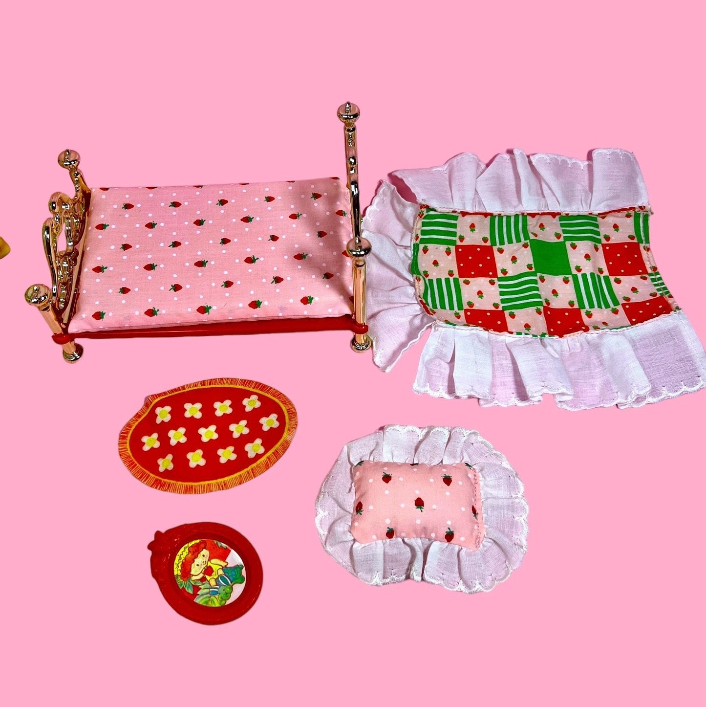 1983 Berry Happy Home Vintage Strawberry Shortcake Furniture - Choose Your Piece! Berry Happy Home Bed, Couch, Trunk, Attic Rug, Dining, etc