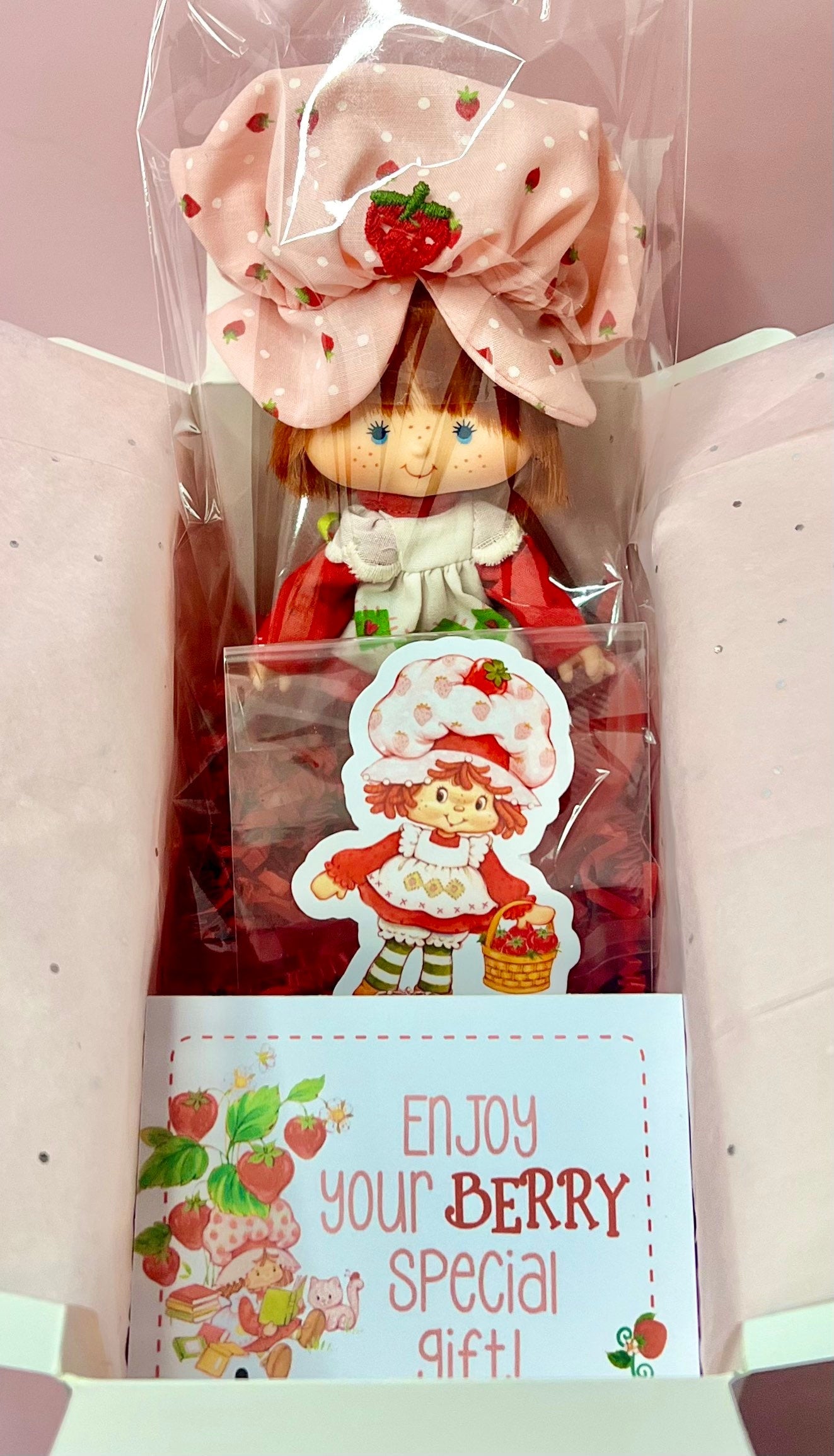 Mint Tulip PARTY PLEASER Vintage 1980s Strawberry Shortcake doll! Optional SCENT and Gift Wrap! - Dolly Magic