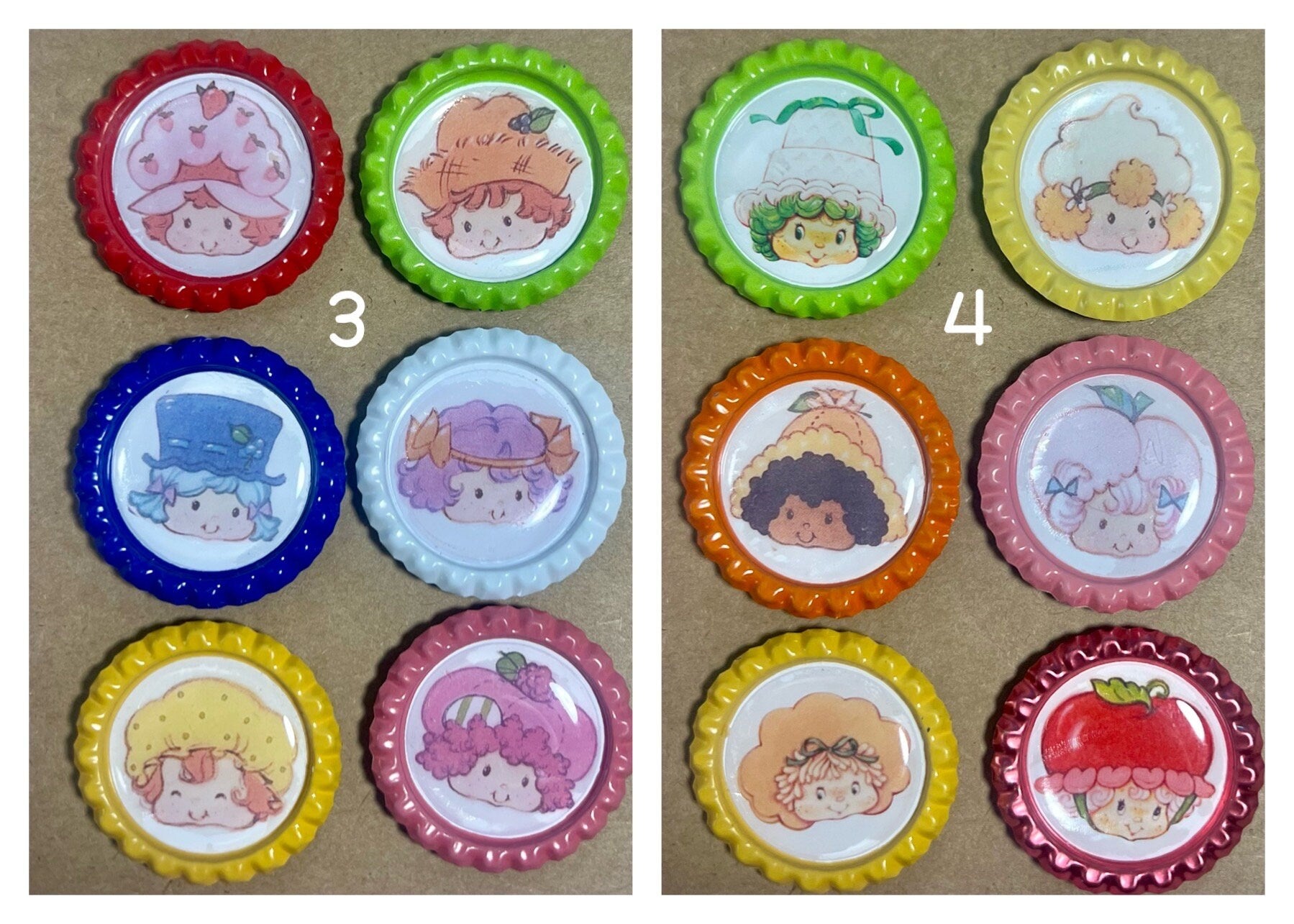 Vintage Style Strawberry Shortcake Magnets! Choose from 10 styles! - Dolly Magic