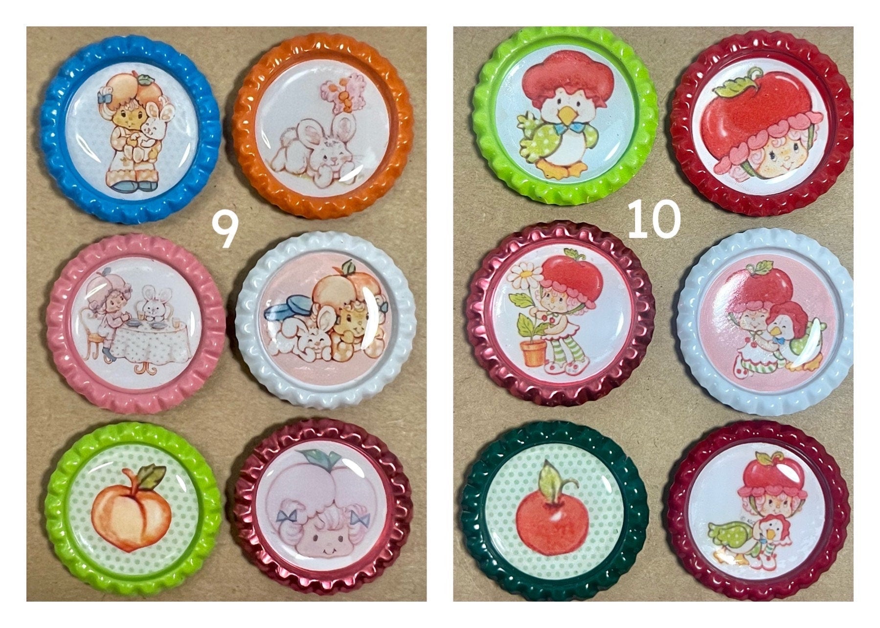 Vintage Style Strawberry Shortcake Magnets! Choose from 10 styles! - Dolly Magic