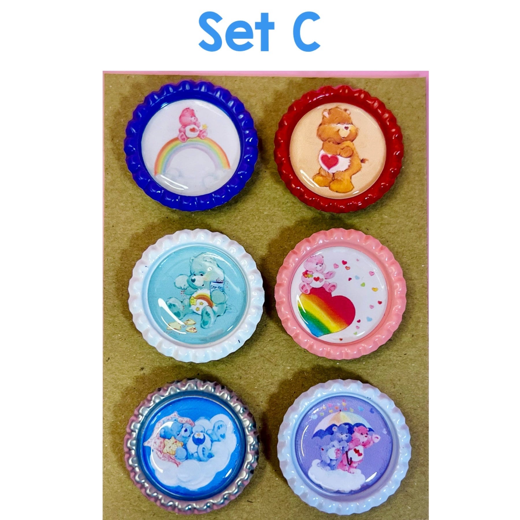 Vintage Style Care Bears Magnets! Choose from 3 styles! - Dolly Magic