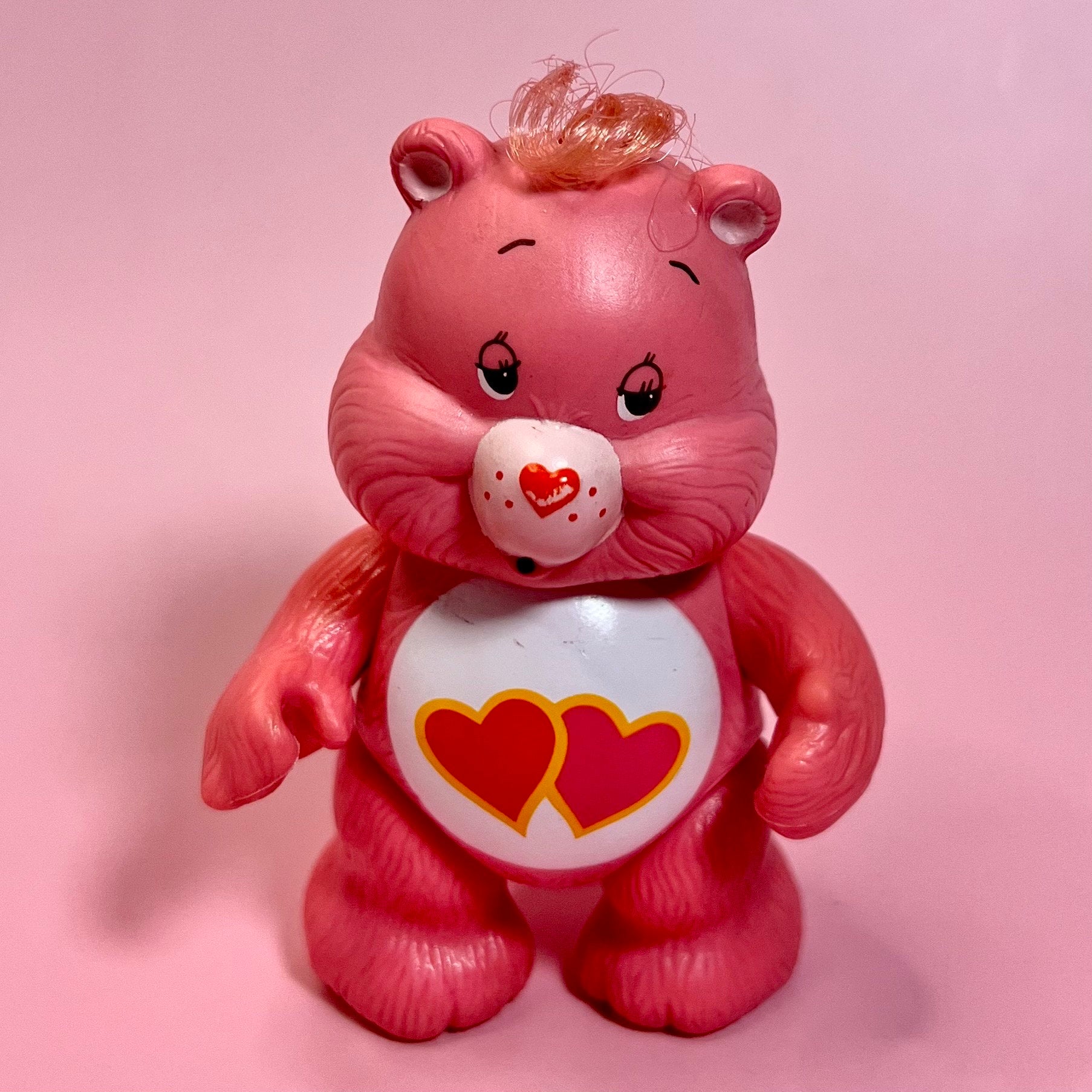 LOVE-a-LOT BEAR! 1983 Vintage Care Bears Poseable Figurine. “Bear-y Special” Gift Upgrade Available! - Dolly Magic