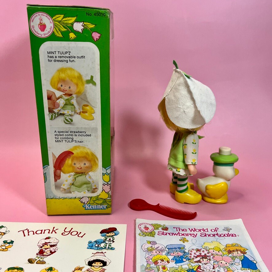 1980s Vintage Mint Tulip Doll with pet Marsh Mallard - Dolly Magic