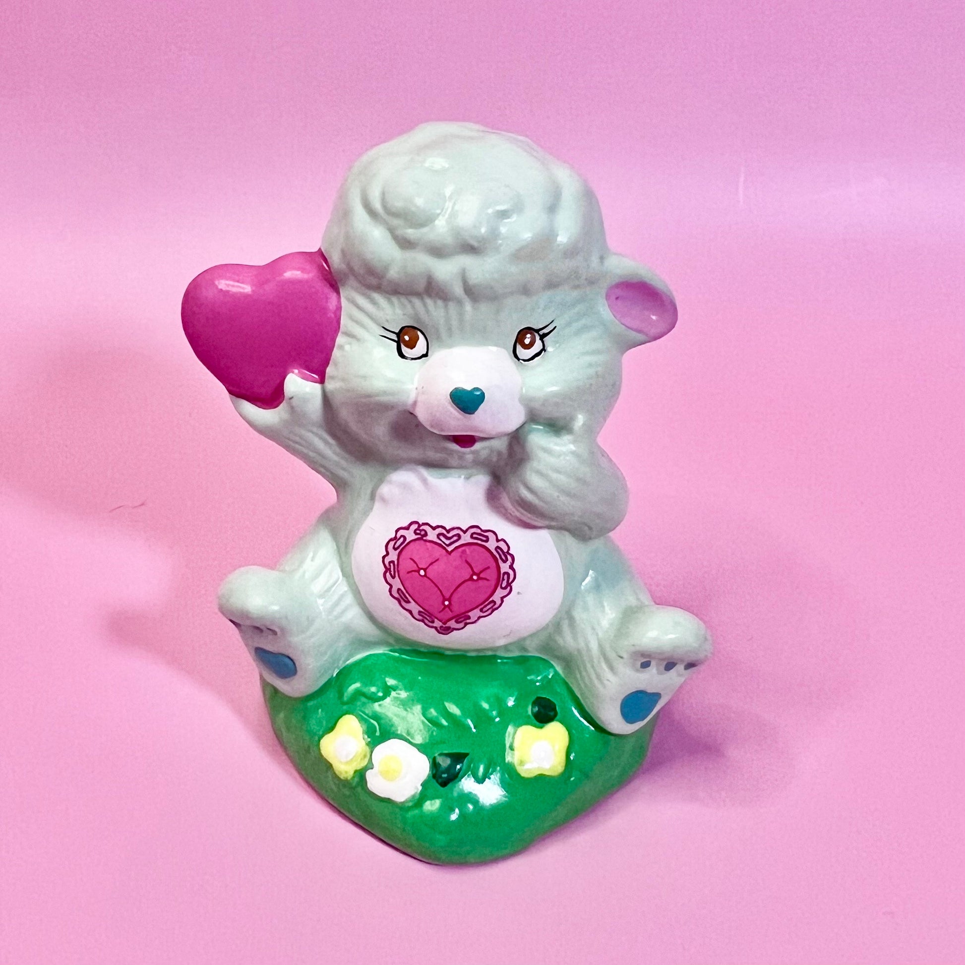 GENTLE HEART LAMB! 1985 Vintage Care Bears Cousins Porcelain