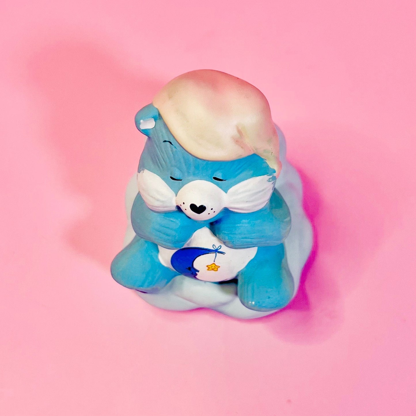 BEDTIME BEAR! 1984 Vintage Care Bears Porcelain Figurine. “Bear-y Special” Gift Upgrade Available! - Dolly Magic