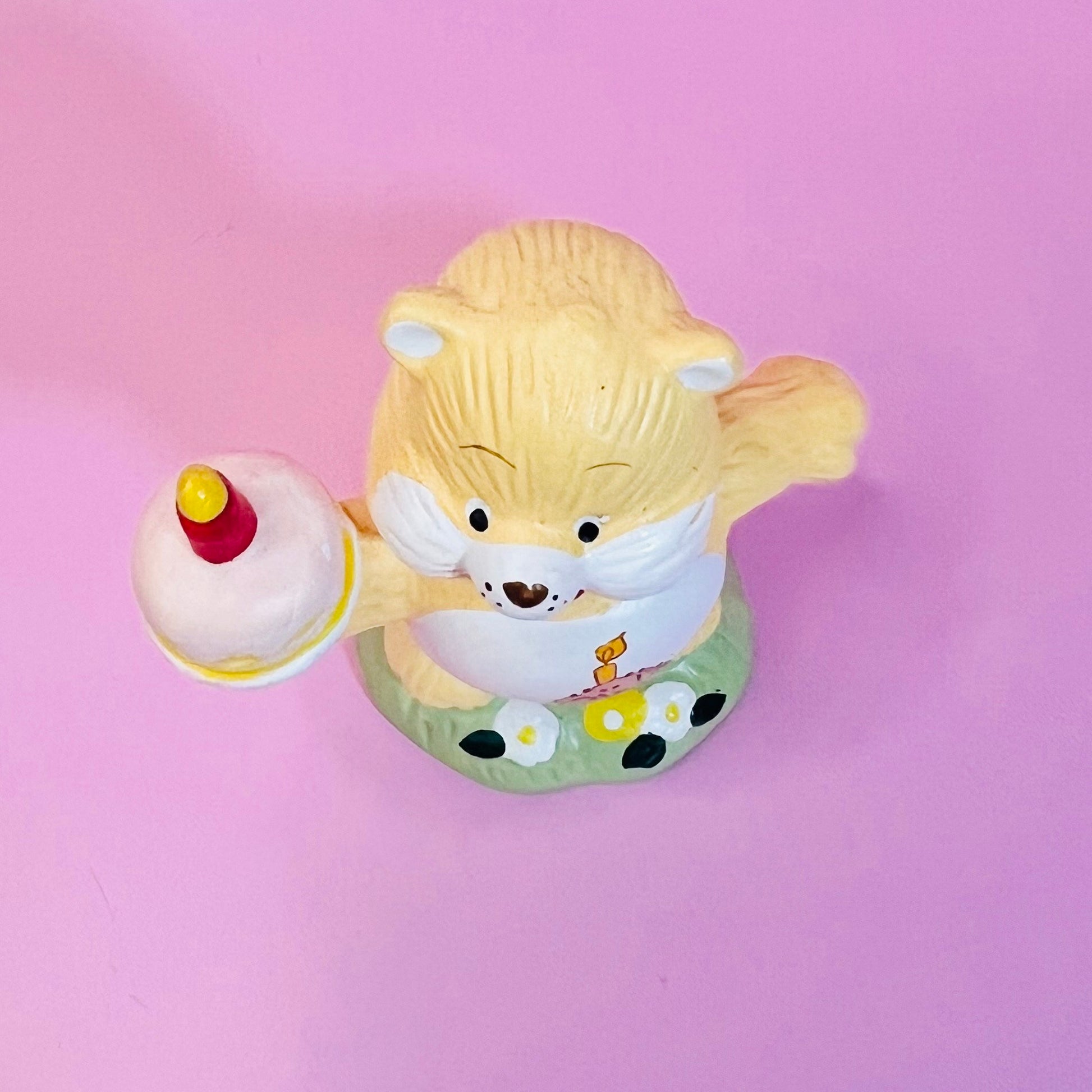 BIRTHDAY BEAR! 1983 Vintage Care Bears Porcelain Figurine. “Bear-y Special” Gift Upgrade Available! - Dolly Magic