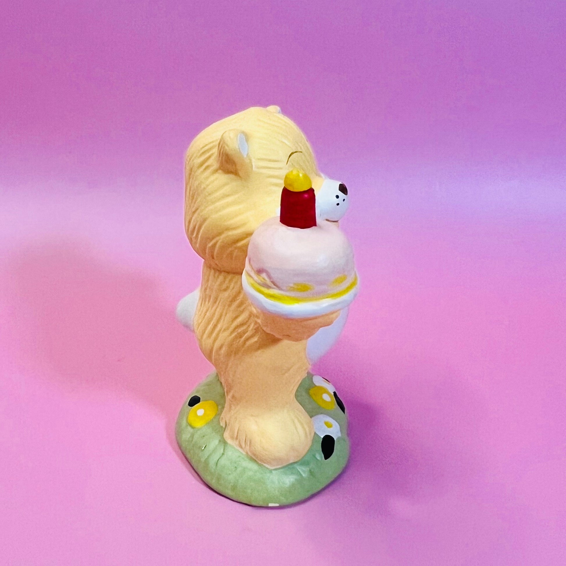 BIRTHDAY BEAR! 1983 Vintage Care Bears Porcelain Figurine. “Bear-y Special” Gift Upgrade Available! - Dolly Magic