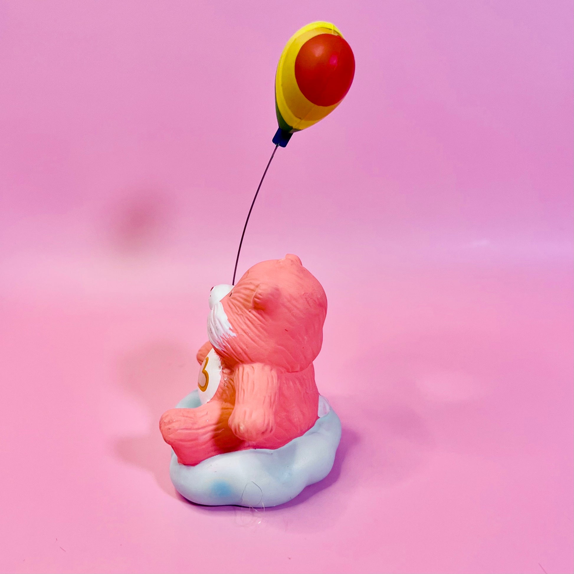 LOVE-a-LOT BEAR (with Heart Balloon)! 1984 Vintage Care Bears Porcelain Figurine. “Bear-y Special” Gift Upgrade Available! - Dolly Magic