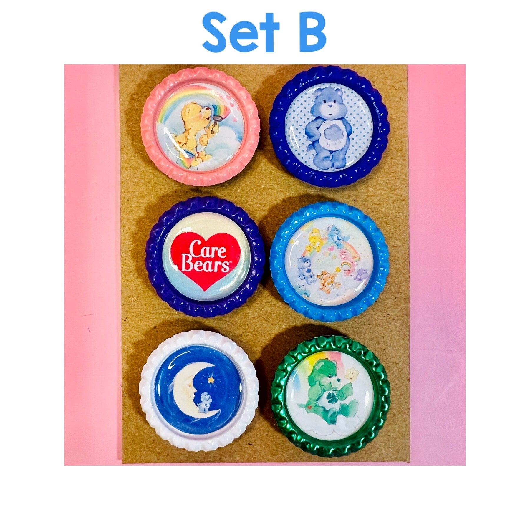 Vintage Style Care Bears Magnets! Choose from 3 styles! - Dolly Magic