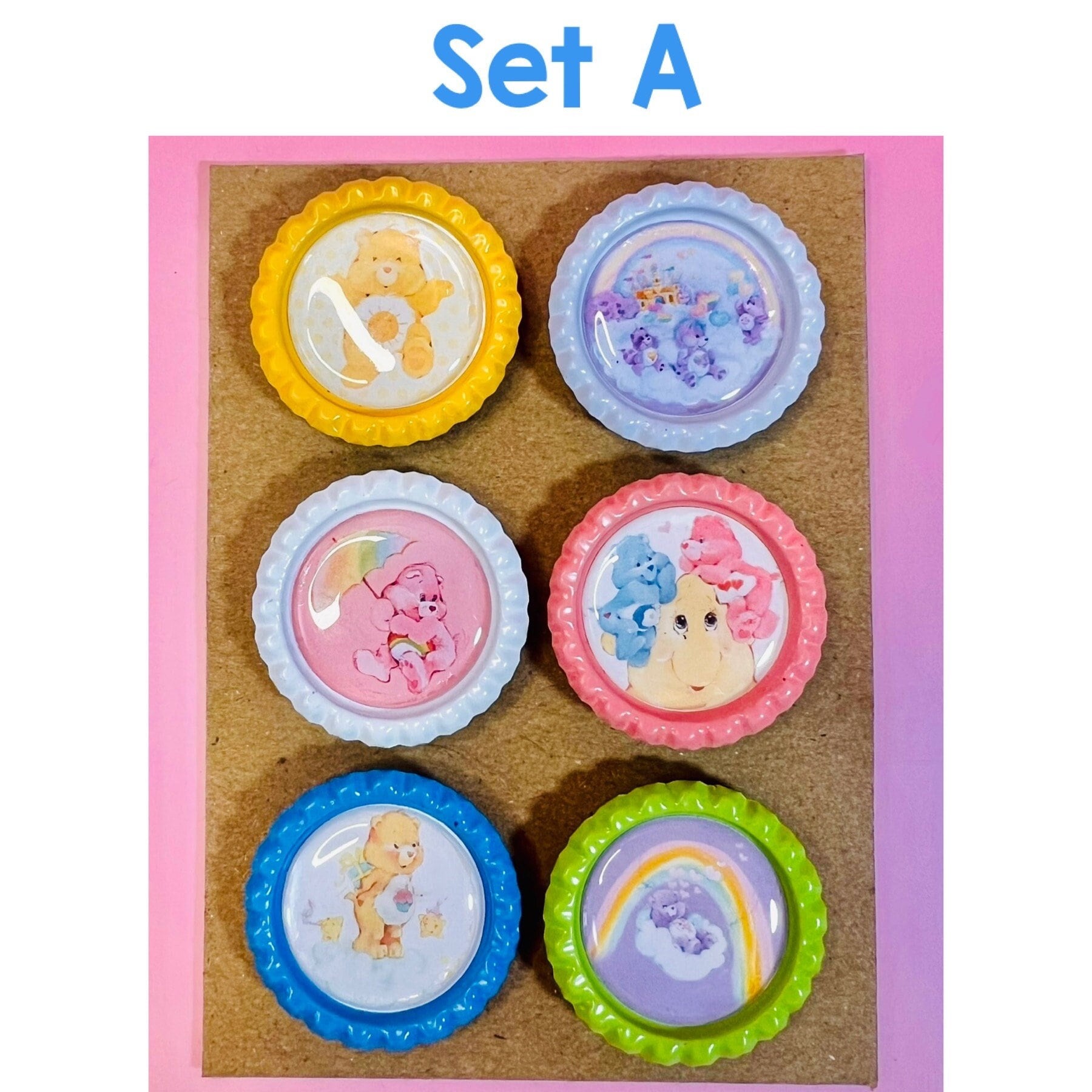 Vintage Style Care Bears Magnets! Choose from 3 styles! - Dolly Magic