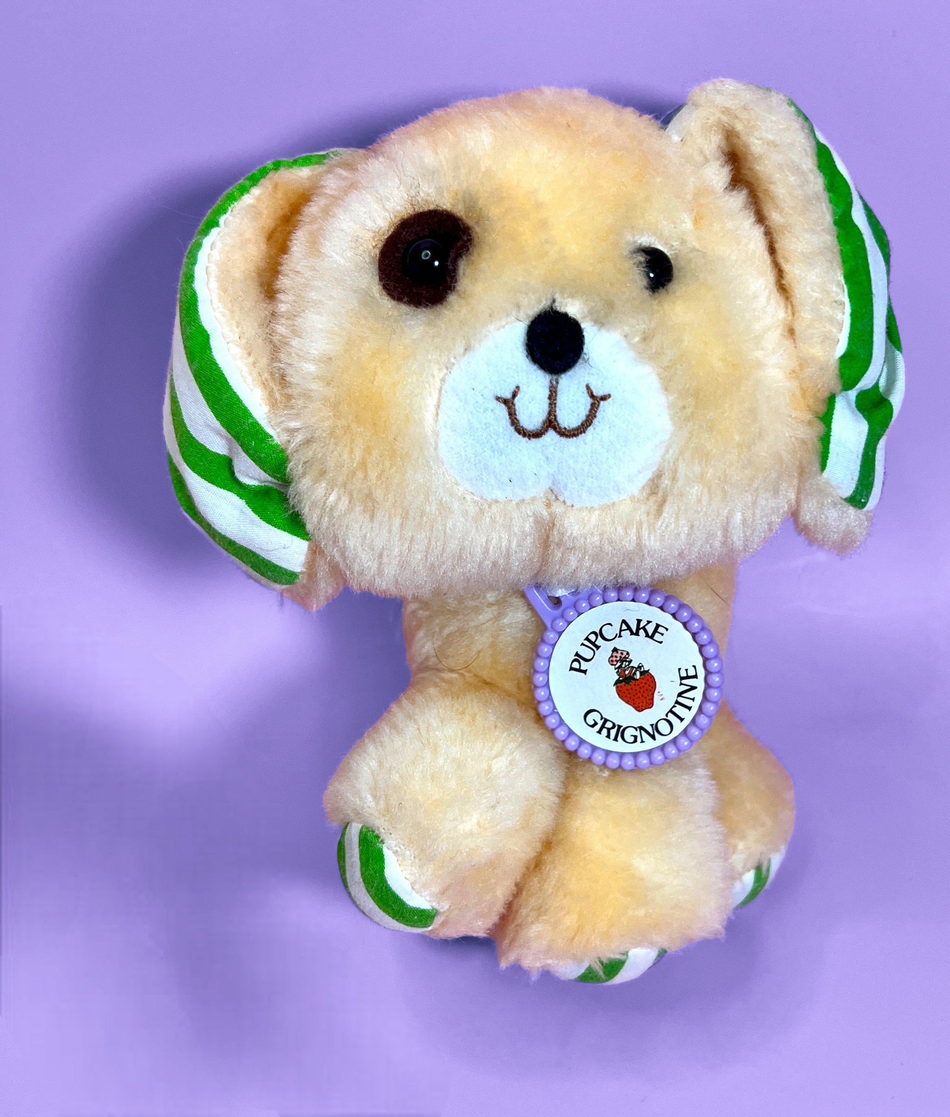 RARE French Canadian 1981 Plush Pupcake the Dog (Huckleberry Pie’s Pet) from The World of Strawberry Shortcake. Gift options available! - Dolly Magic