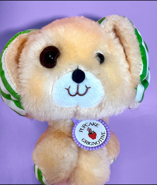 RARE French Canadian 1981 Plush Pupcake the Dog (Huckleberry Pie’s Pet) from The World of Strawberry Shortcake. Gift options available! - Dolly Magic