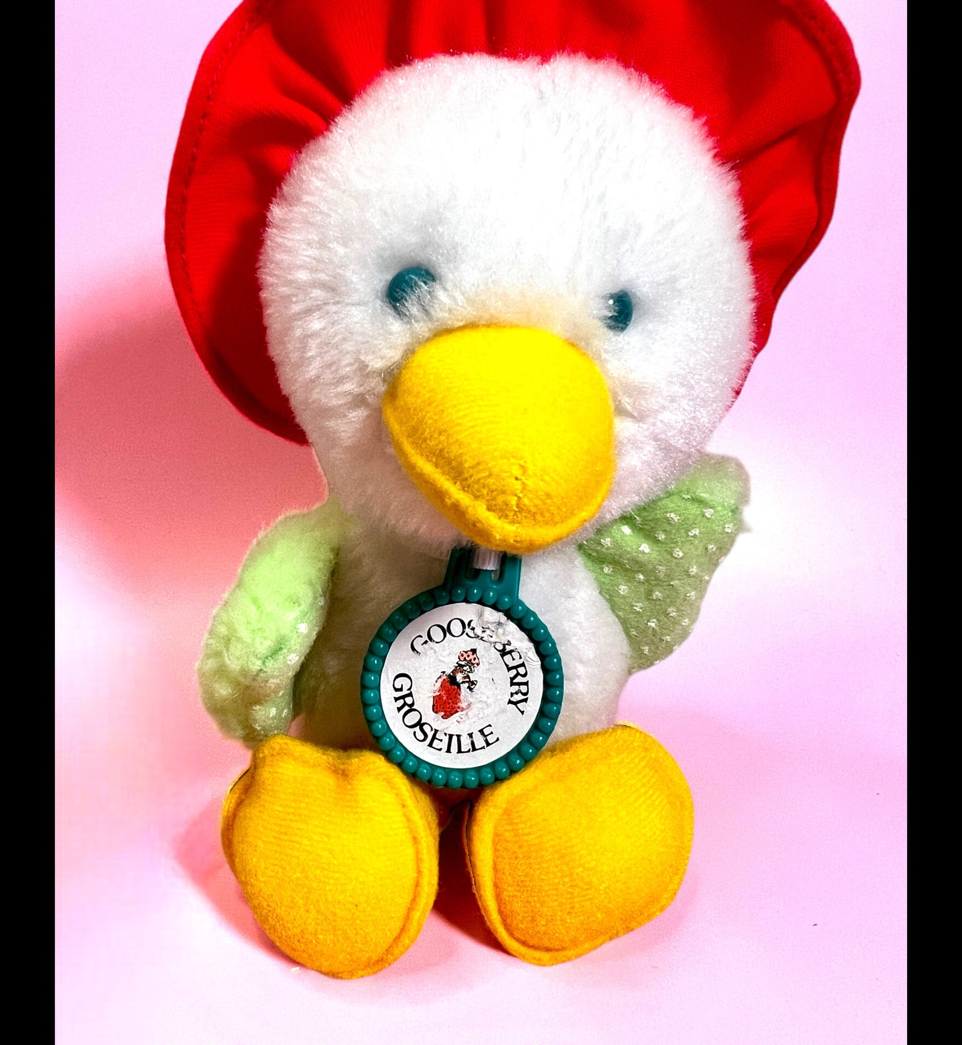 RARE French Canadian 1981 Plush Gooseberry (Cherry Cuddler’s Pet) from The World of Strawberry Shortcake. Gift options available! - Dolly Magic