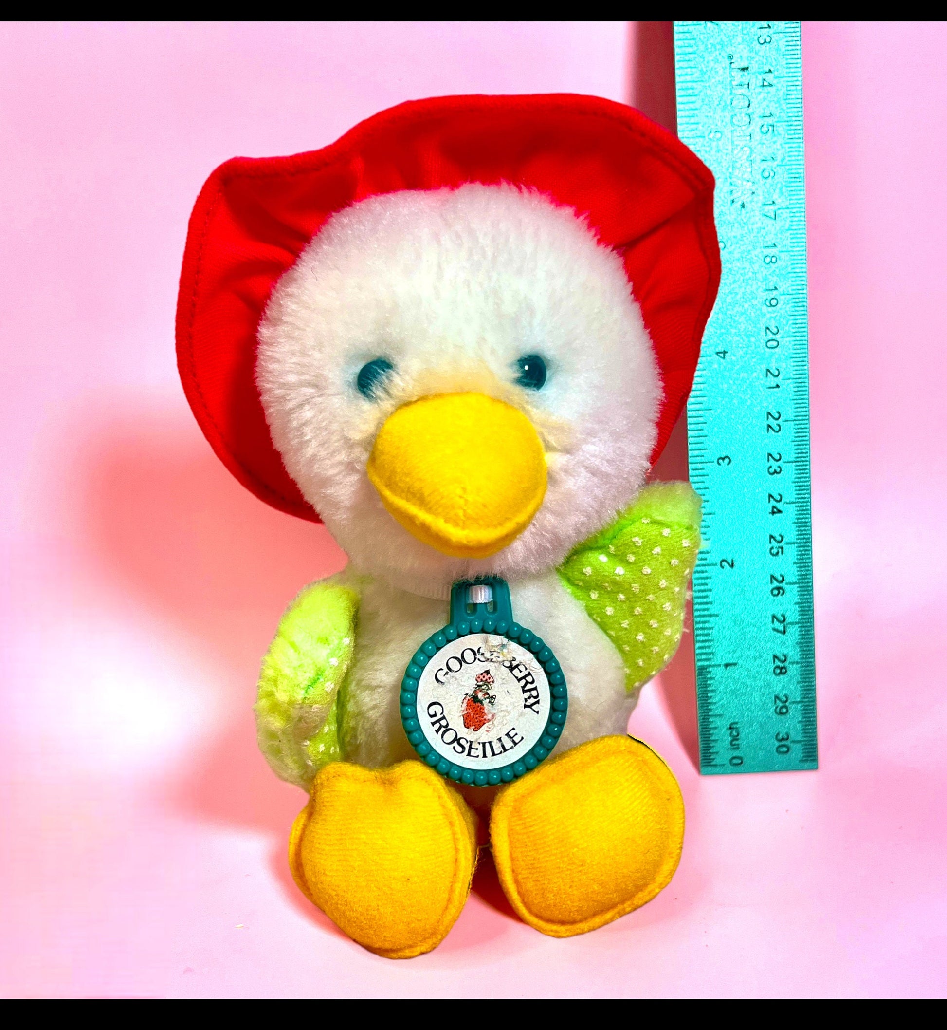 RARE French Canadian 1981 Plush Gooseberry (Cherry Cuddler’s Pet) from The World of Strawberry Shortcake. Gift options available! - Dolly Magic