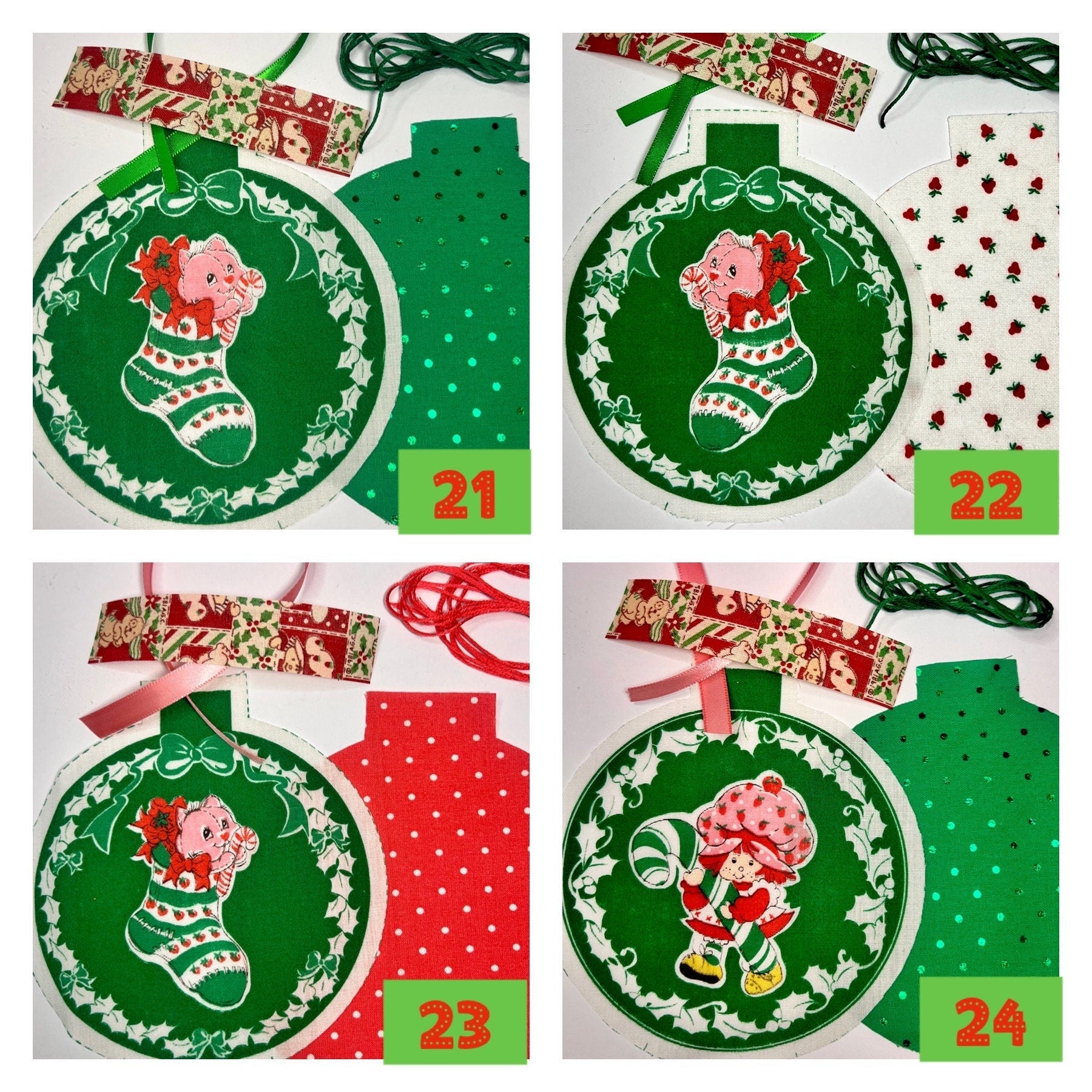 Strawberry Shortcake DIY SCENTED Ornament Kit: Vintage 1980 Fabric Ornament Complete Kit - Dolly Magic