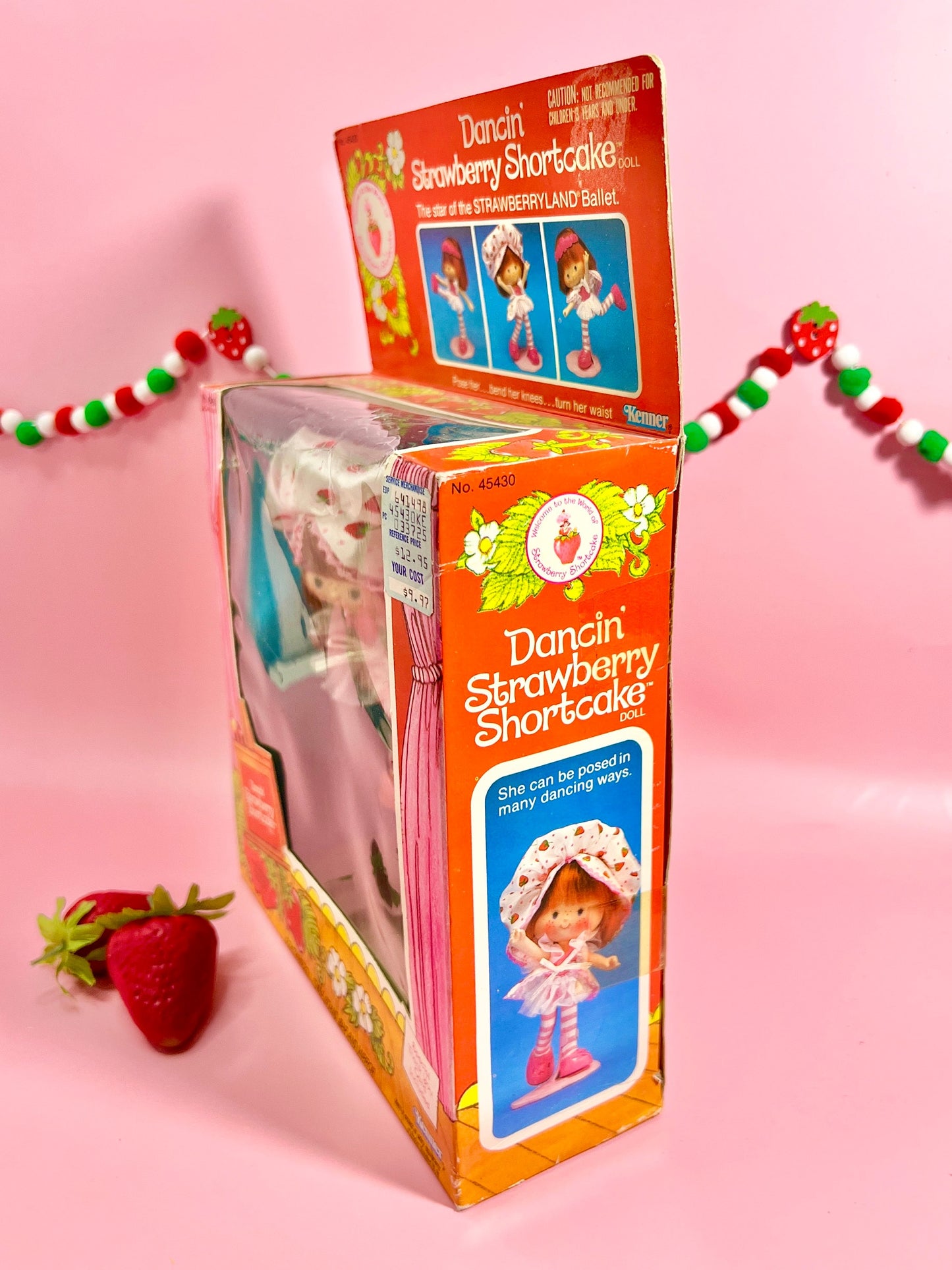 SEALED in Box 1983 Dancin' Strawberry Shortcake Complete with all