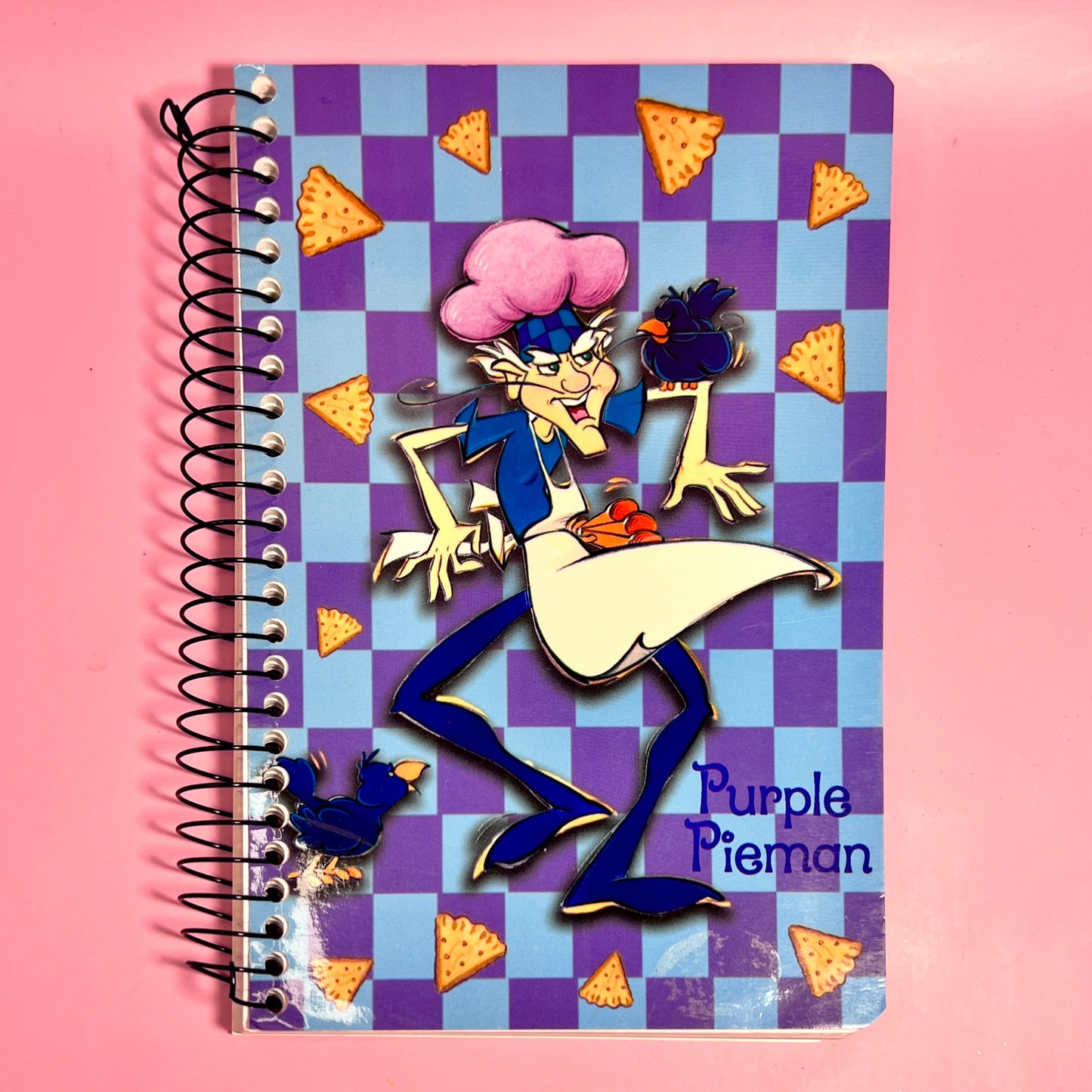Vintage 2002 Strawberry Shortcake Purple Pieman & Sour Grapes Notebook and Sticker Set - Dolly Magic