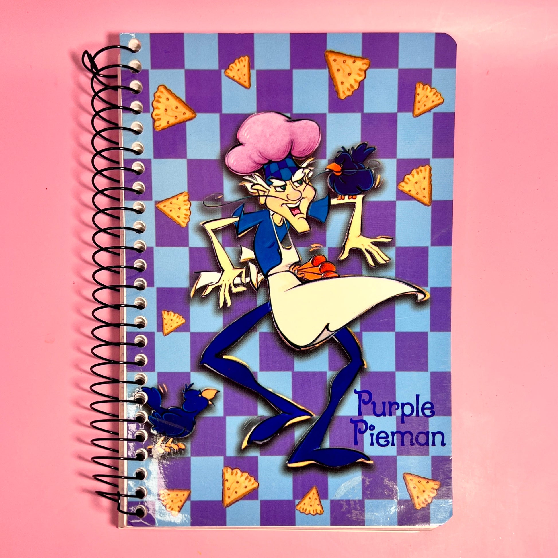 Vintage 2002 Strawberry Shortcake Purple Pieman & Sour Grapes Notebook and Sticker Set - Dolly Magic
