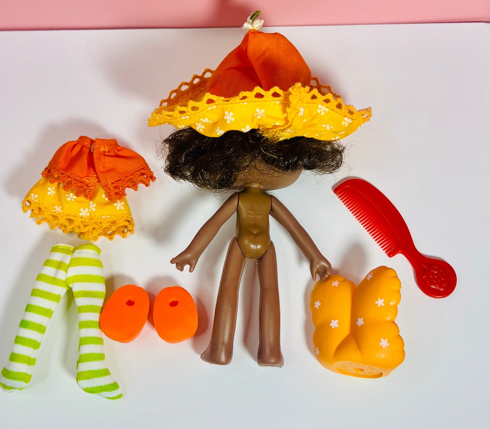 1980s Vintage Orange Blossom Doll with Pet Marmalade from Strawberry Shortcake! Optional Scent and Gift Wrap! - Dolly Magic