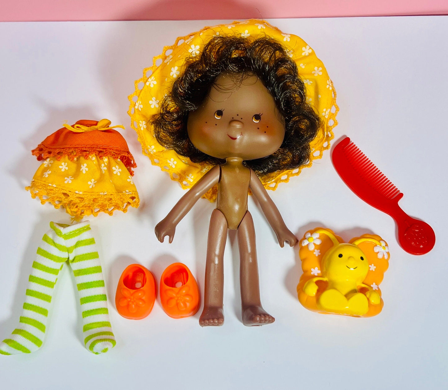 1980s Vintage Orange Blossom Doll with Pet Marmalade from Strawberry Shortcake! Optional Scent and Gift Wrap! - Dolly Magic