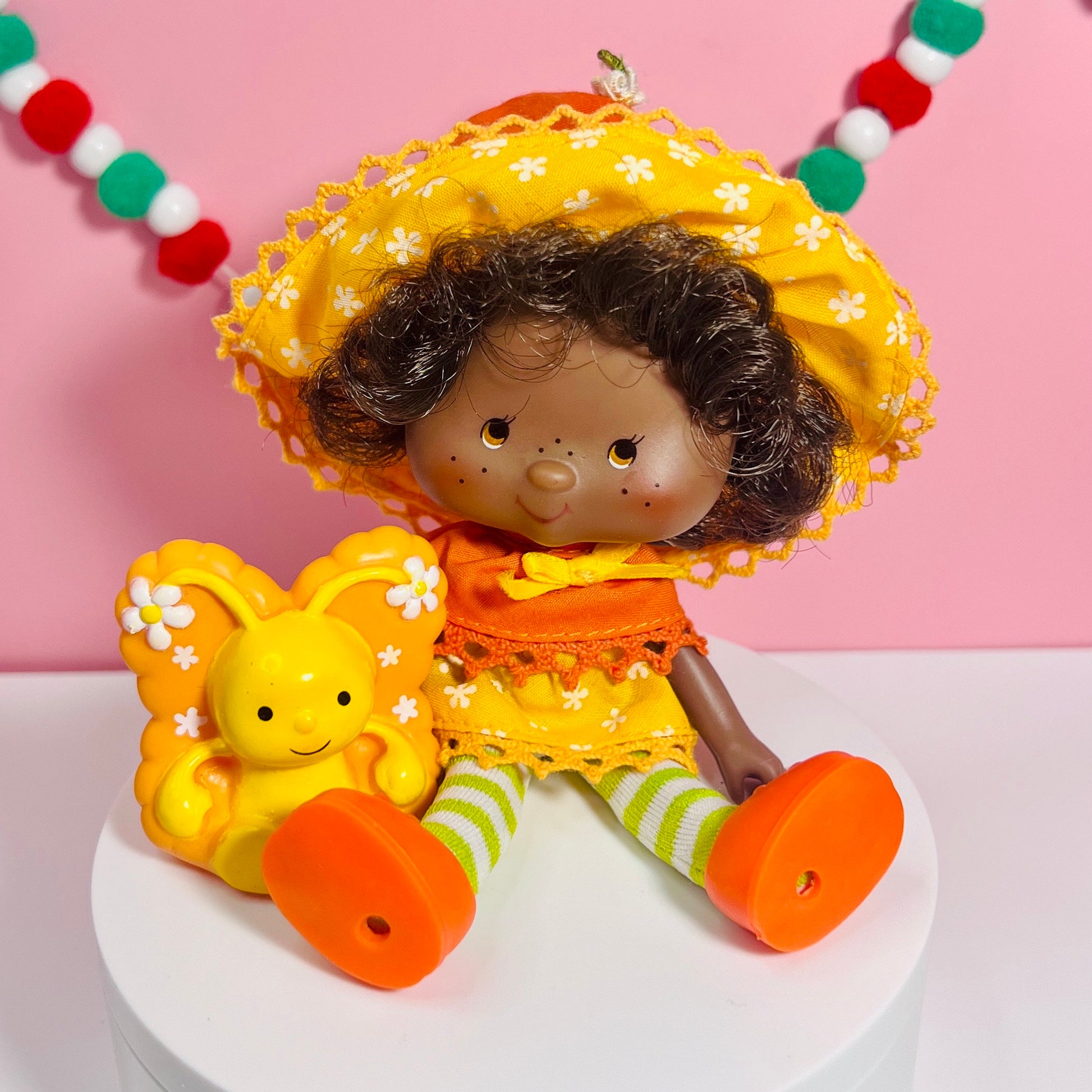 1980s Vintage Orange Blossom Doll with Pet Marmalade from Strawberry Shortcake! Optional Scent and Gift Wrap! - Dolly Magic