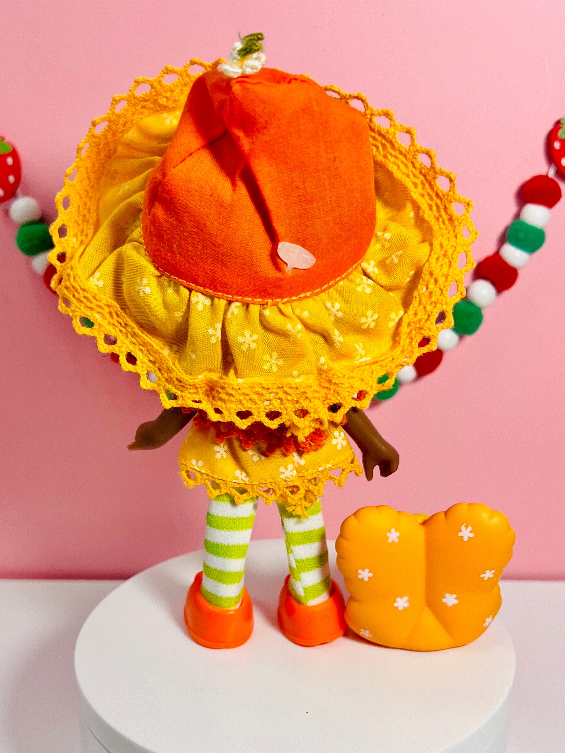 1980s Vintage Orange Blossom Doll with Pet Marmalade from Strawberry Shortcake! Optional Scent and Gift Wrap! - Dolly Magic