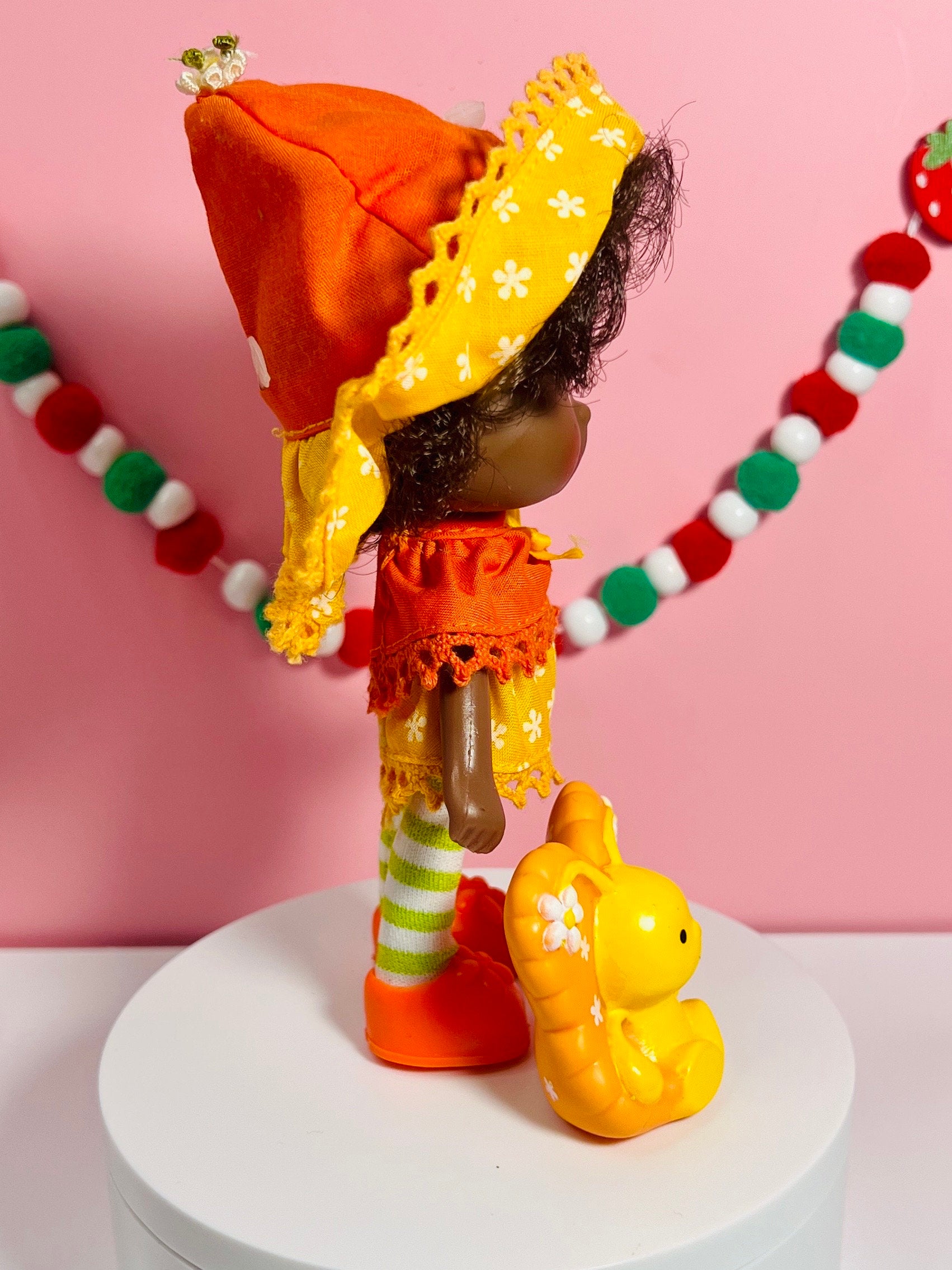 1980s Vintage Orange Blossom Doll with Pet Marmalade from Strawberry Shortcake! Optional Scent and Gift Wrap! - Dolly Magic