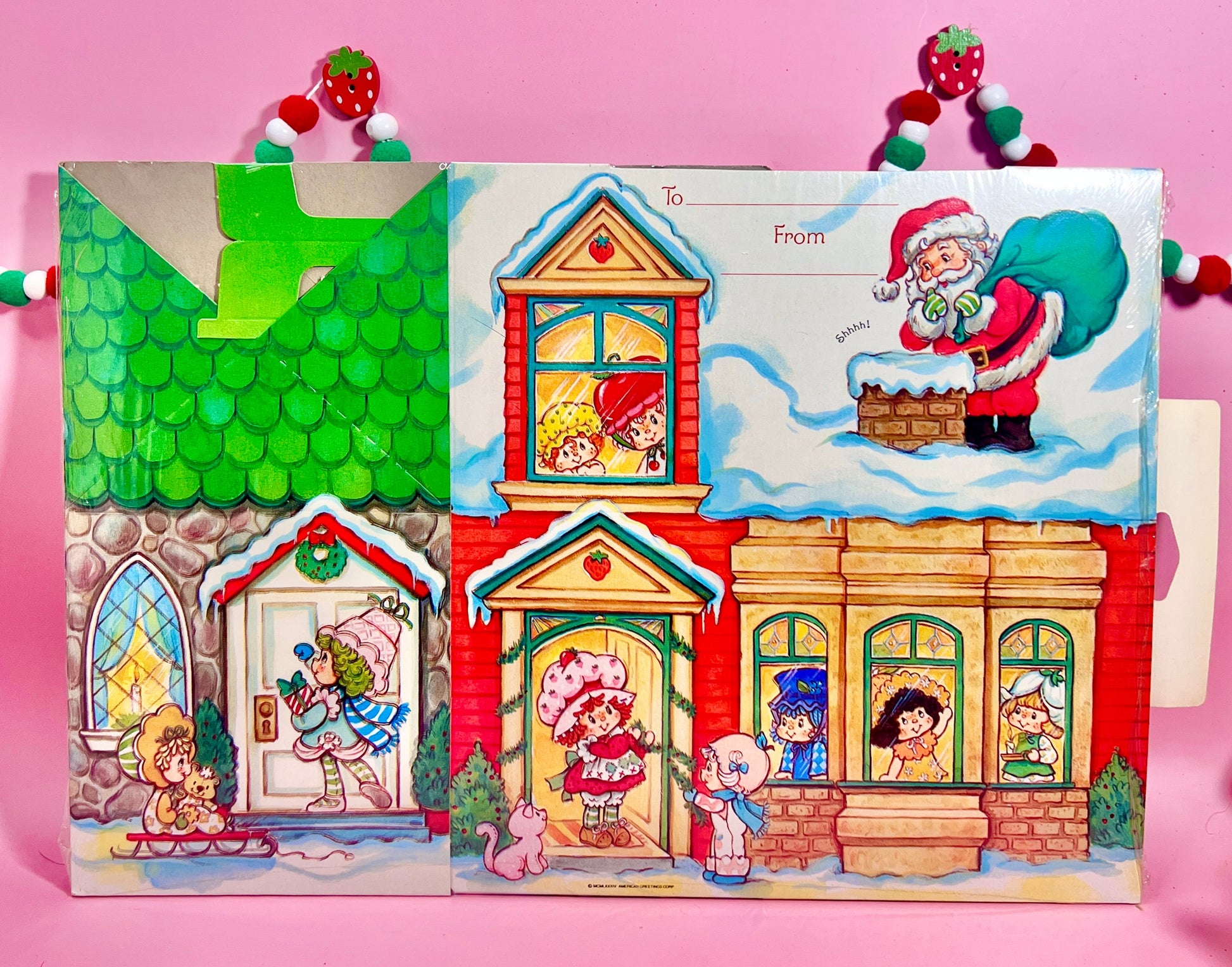 RARE Sealed NOS Vintage 1981 Strawberry Shortcake Christmas Gift Box - Dolly Magic