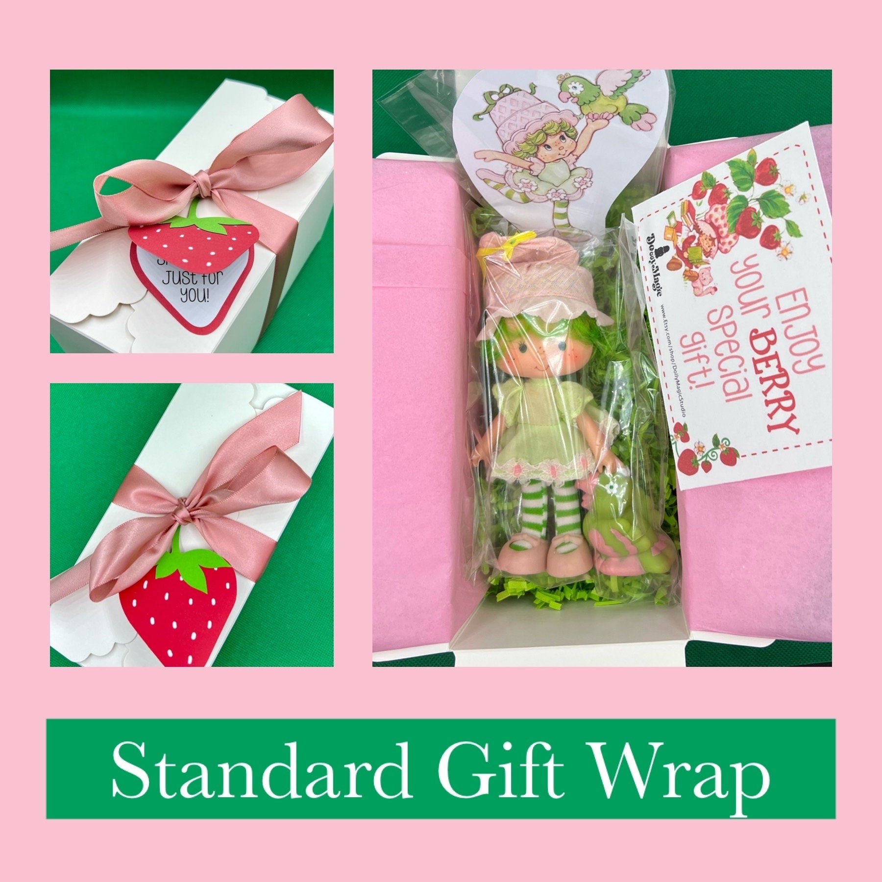 1980s Vintage Blueberry Muffin Doll with Original Comb from Strawberry Shortcake! Optional Scent and Gift Wrap! - Dolly Magic