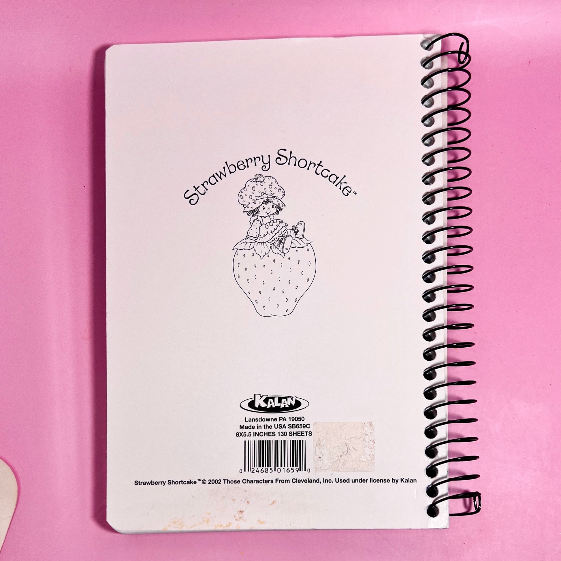 Vintage 2002 Strawberry Shortcake Purple Pieman & Sour Grapes Notebook and Sticker Set - Dolly Magic