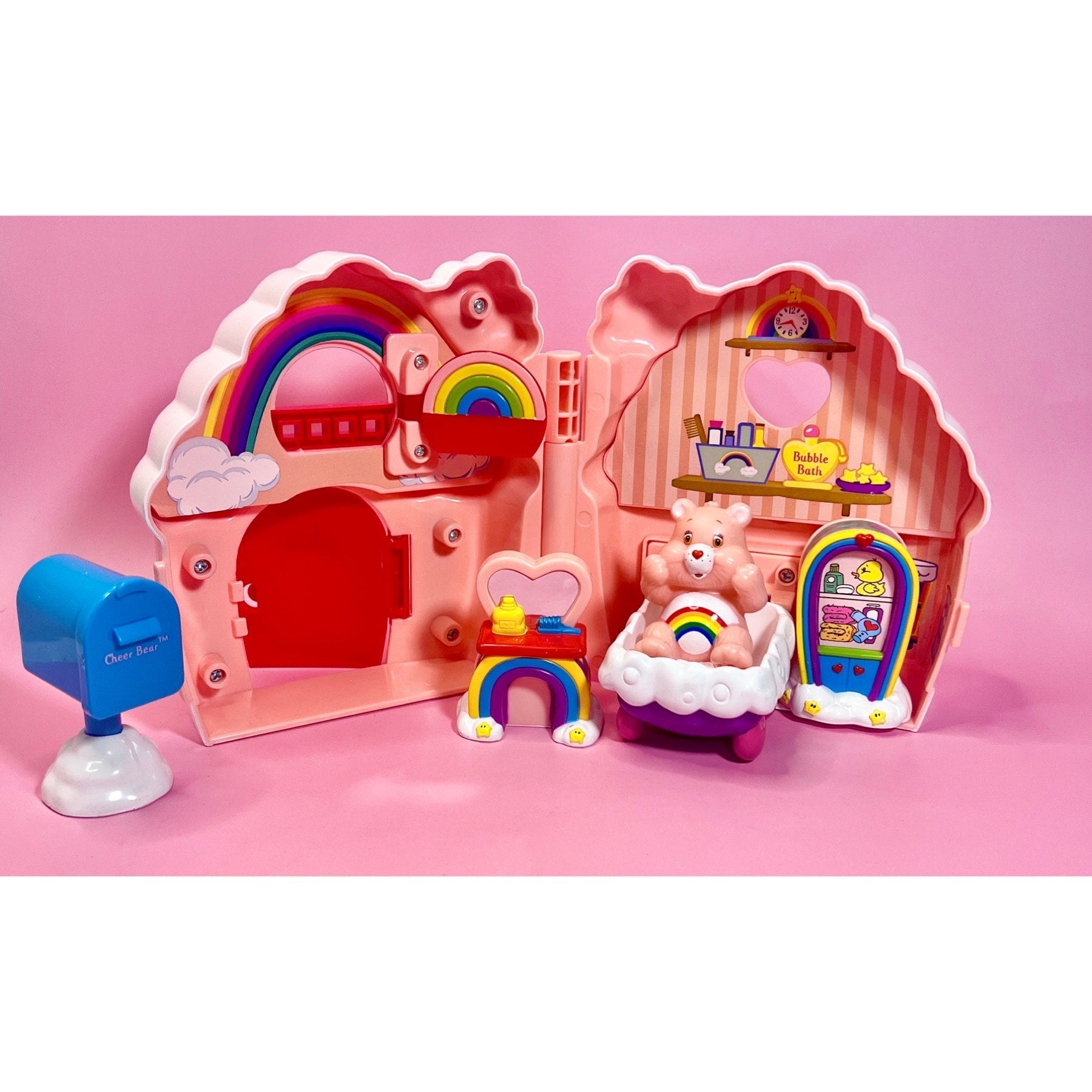 Vintage TCFC 2003 Care Bears Cheer Bear’s House Play Set - Dolly Magic