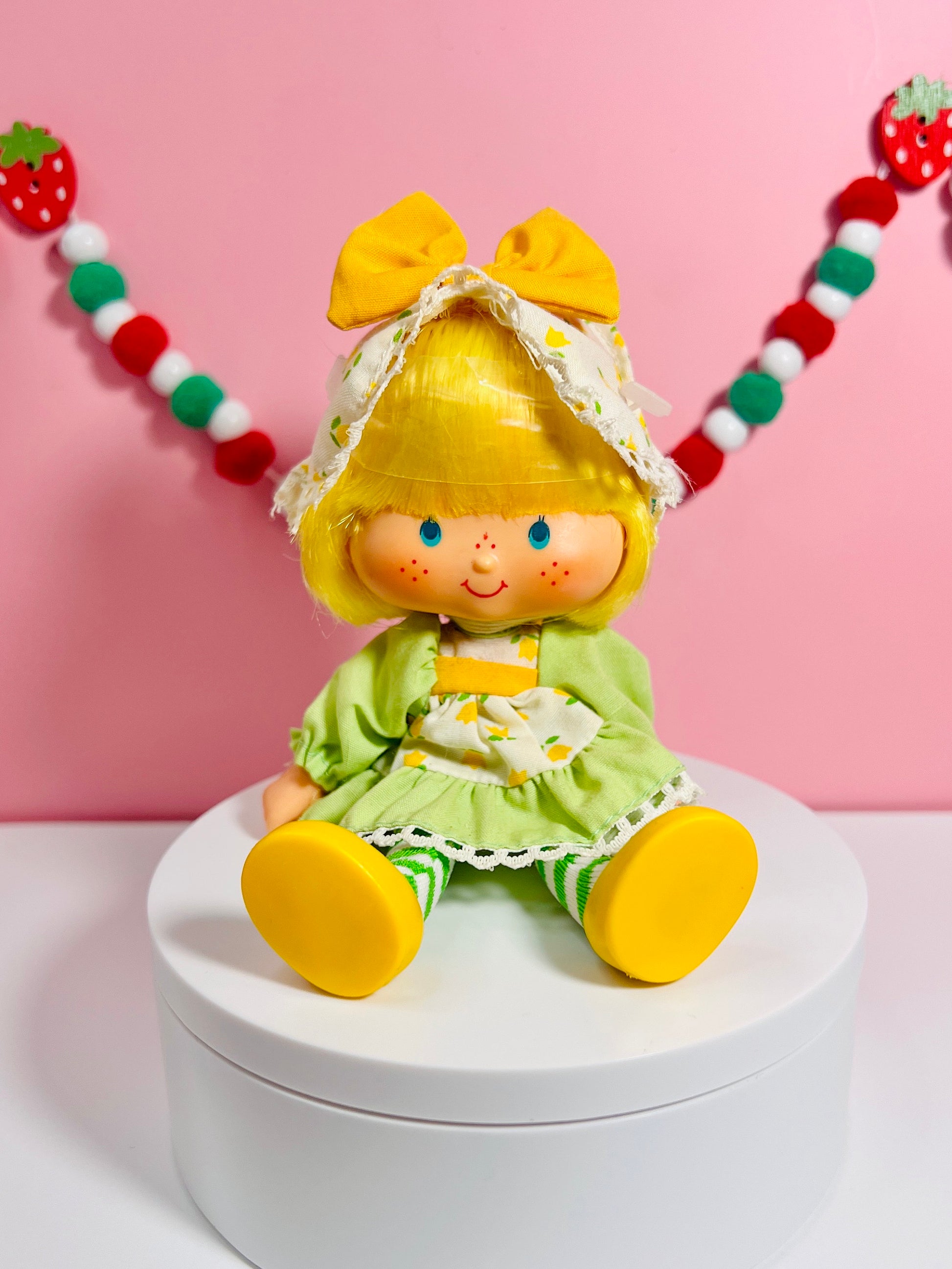 Mint Tulip PARTY PLEASER Vintage 1980s Strawberry Shortcake doll! Optional SCENT and Gift Wrap! - Dolly Magic