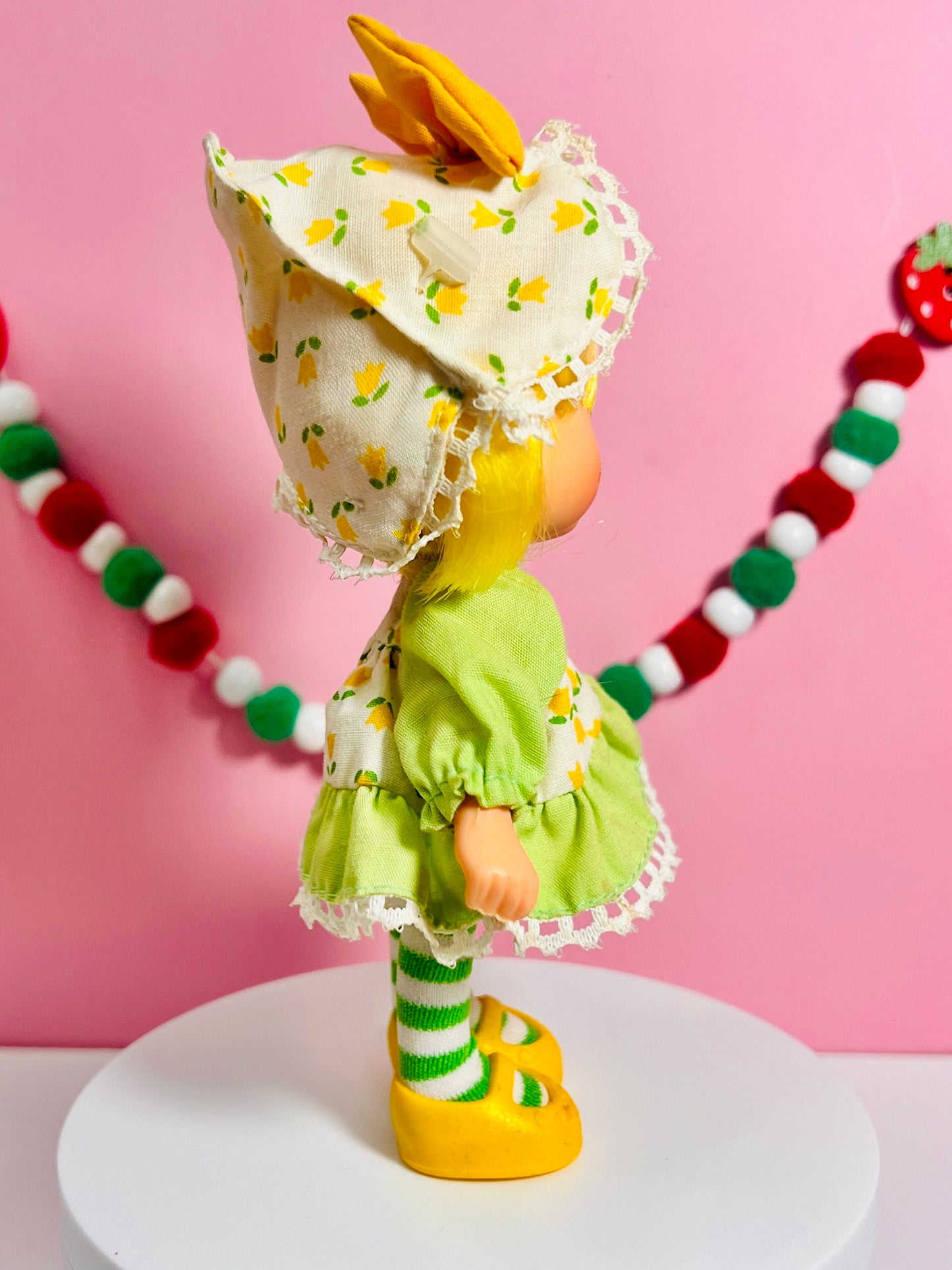 Mint Tulip PARTY PLEASER Vintage 1980s Strawberry Shortcake doll! Optional SCENT and Gift Wrap! - Dolly Magic