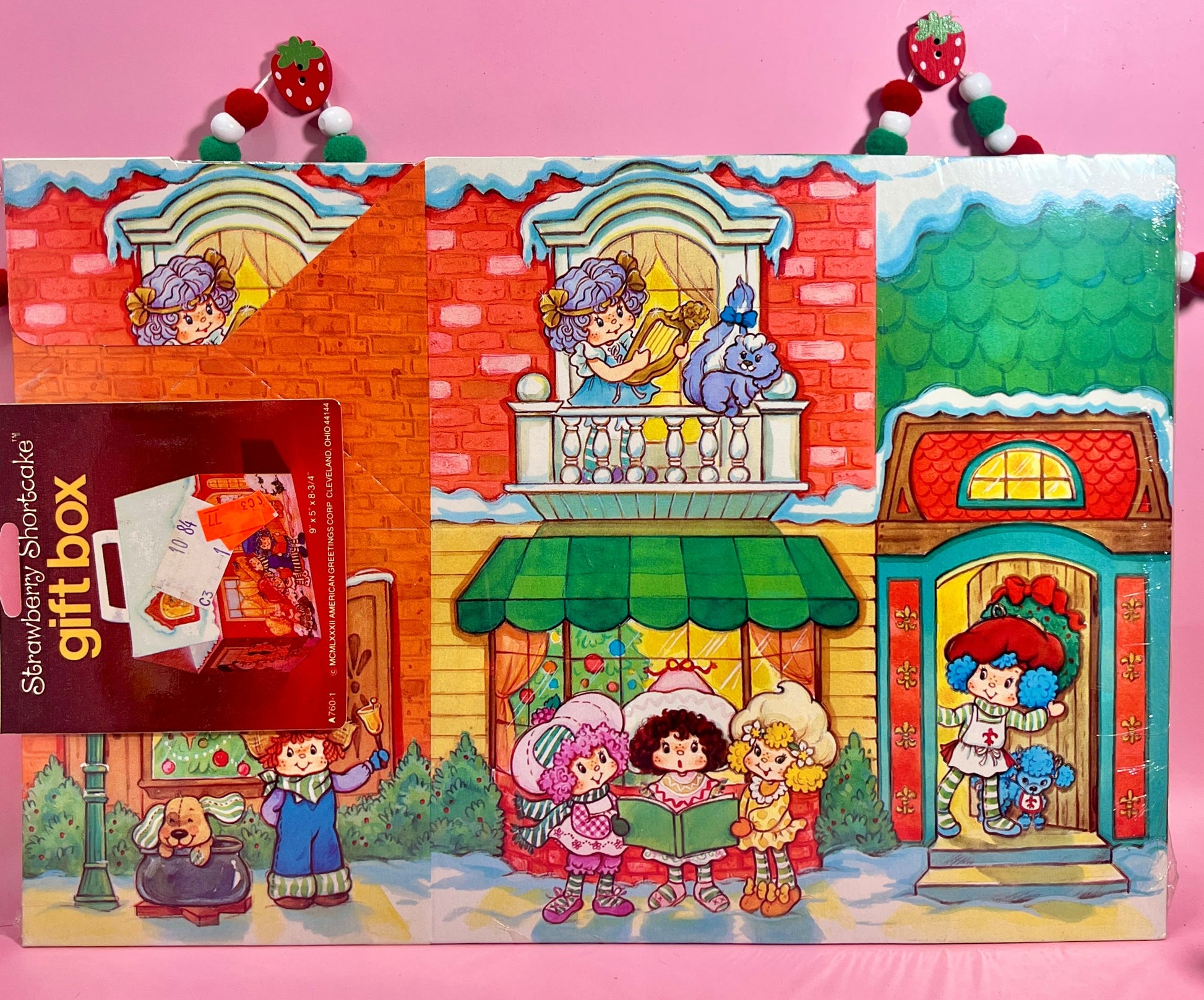 RARE Sealed NOS Vintage 1981 Strawberry Shortcake Christmas Gift Box - Dolly Magic