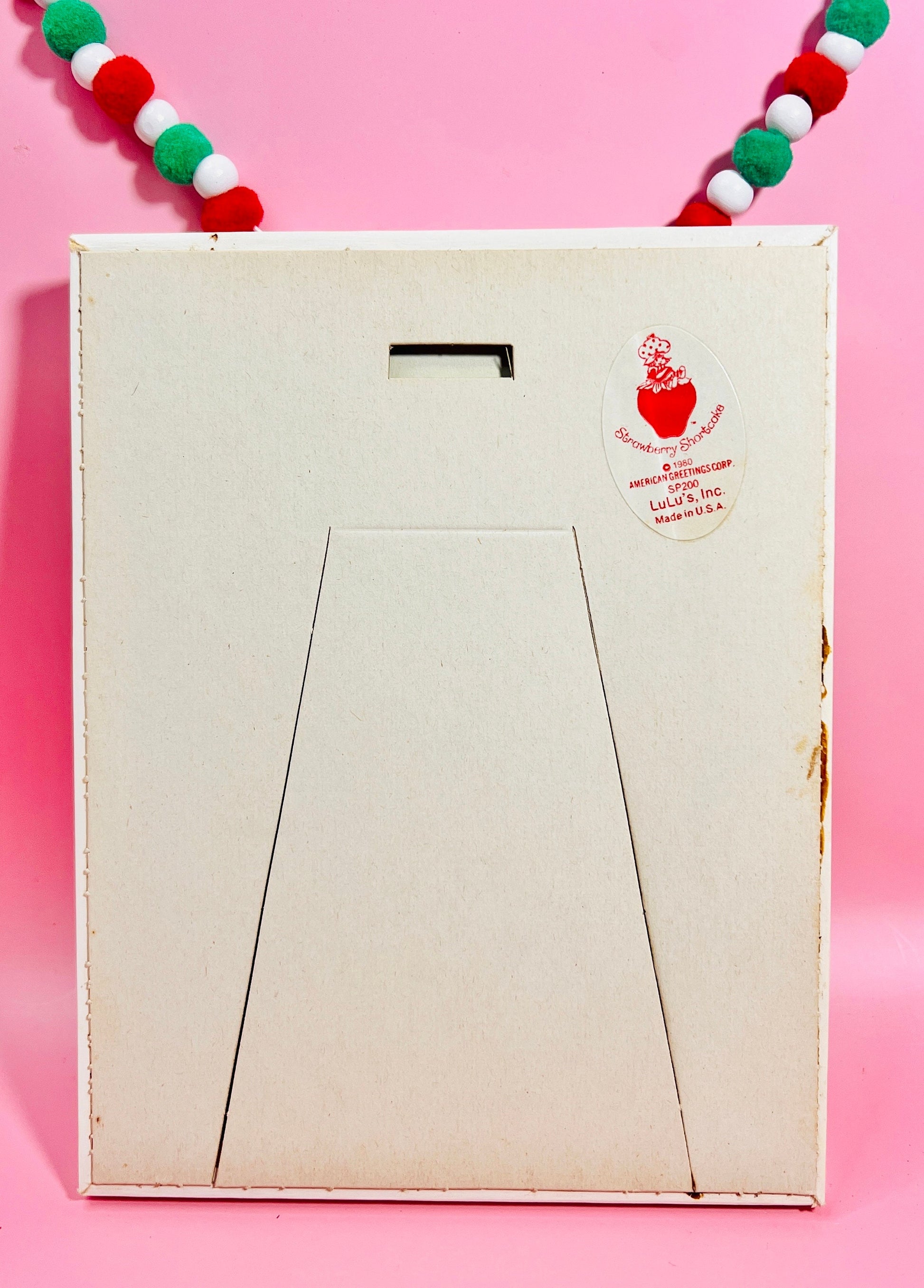 Vintage 1980 Strawberry Shortcake 3D Glass Framed “Friendship” Picture - Dolly Magic