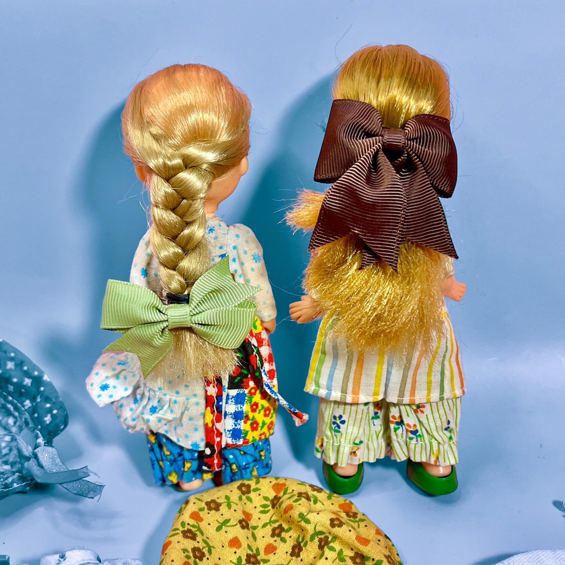 Vintage 1970s Holly Hobbie Dolls Set with Extra Clothing and Accessories - Nostalgic Treasures! Holly Hobbie Gift Box Available! - Dolly Magic